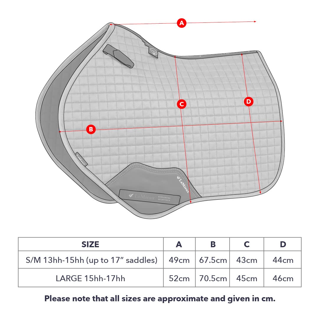 LeMieux Close Contact Saddle Pad for English Riding - Premium Horse Saddle Pads & Equestrian Equipment - Perfect for Dressage, Jumping & Trail Riding