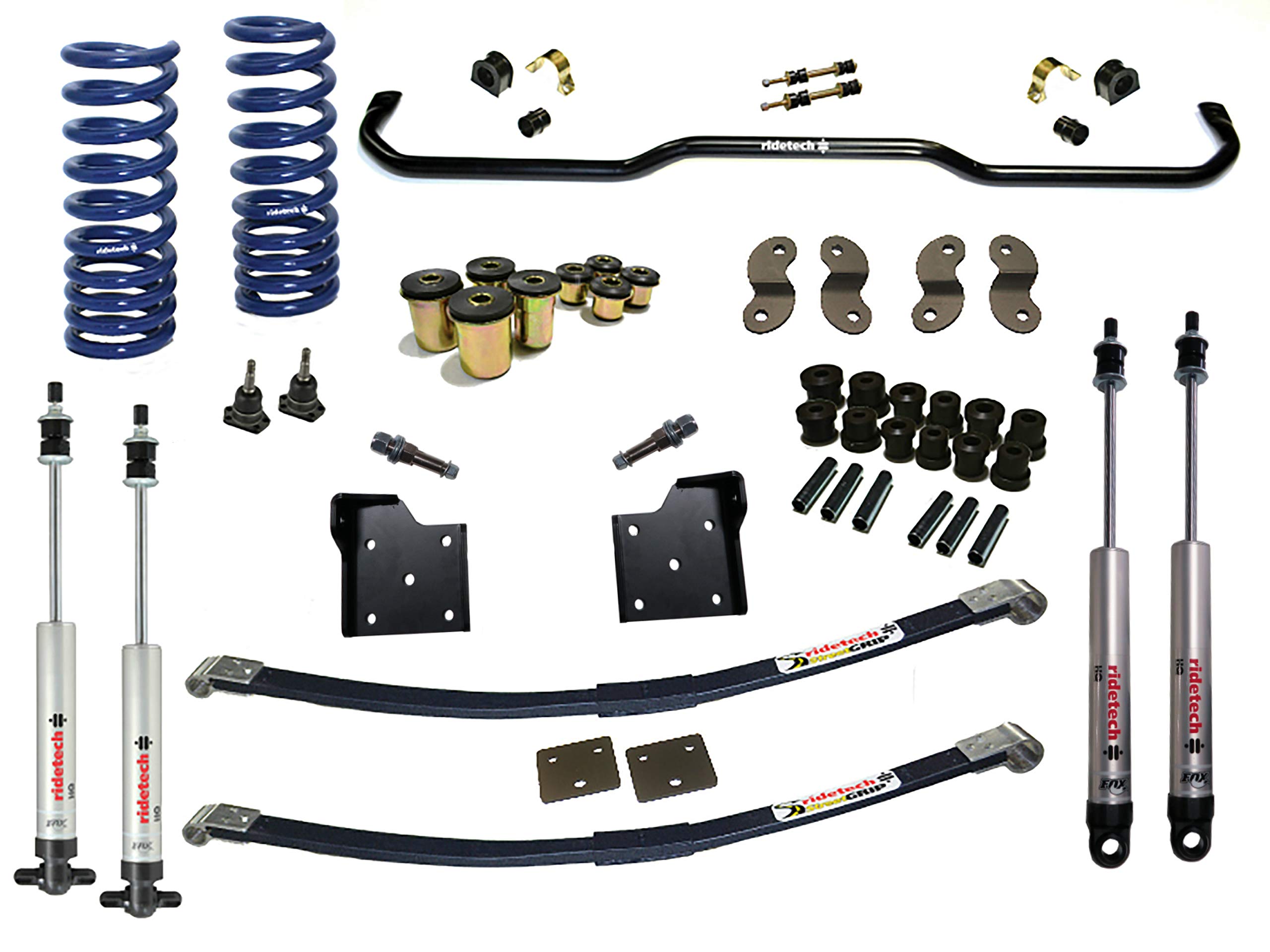Ridetech 11025010 StreetGRIP Suspension System for 1955-1957 Chevy Wagon with SBC - Performance Suspension Upgrade for Classic Car Restoration & Smooth Street Driving