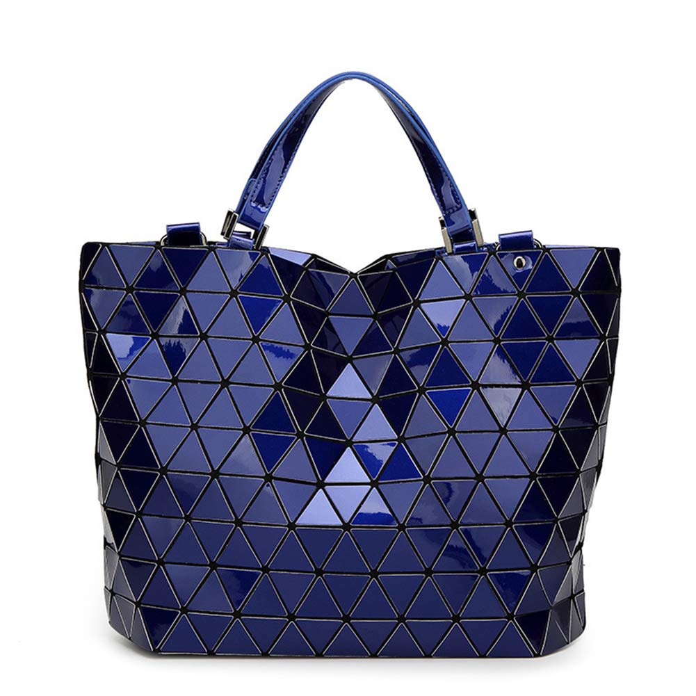 Luminous Geometric Handbag for Women - Reflective Shoulder Bag for Night Out