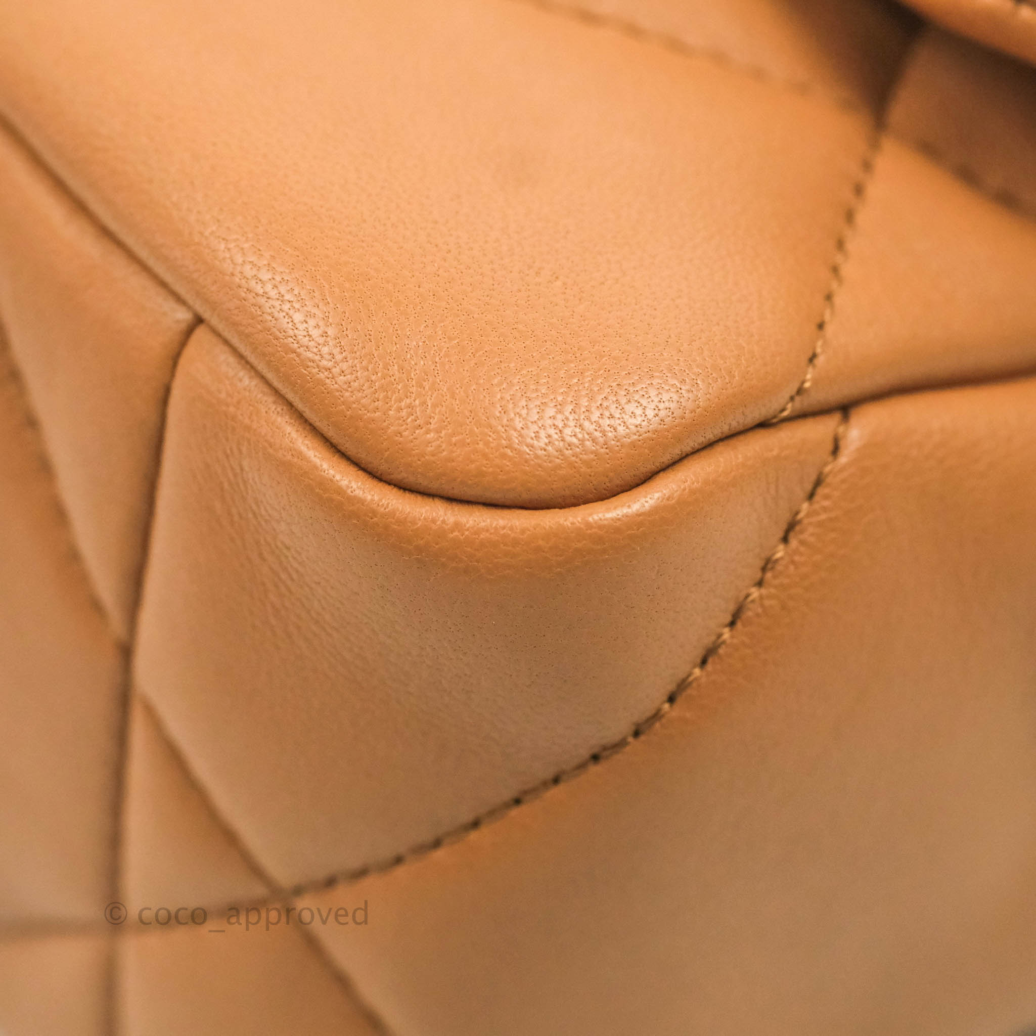 Chanel 19 Small Handbag in Caramel Dark Beige Lambskin Leather with Mixed Hardware 21K Collection - Perfect for Everyday Luxury & Special Occasions