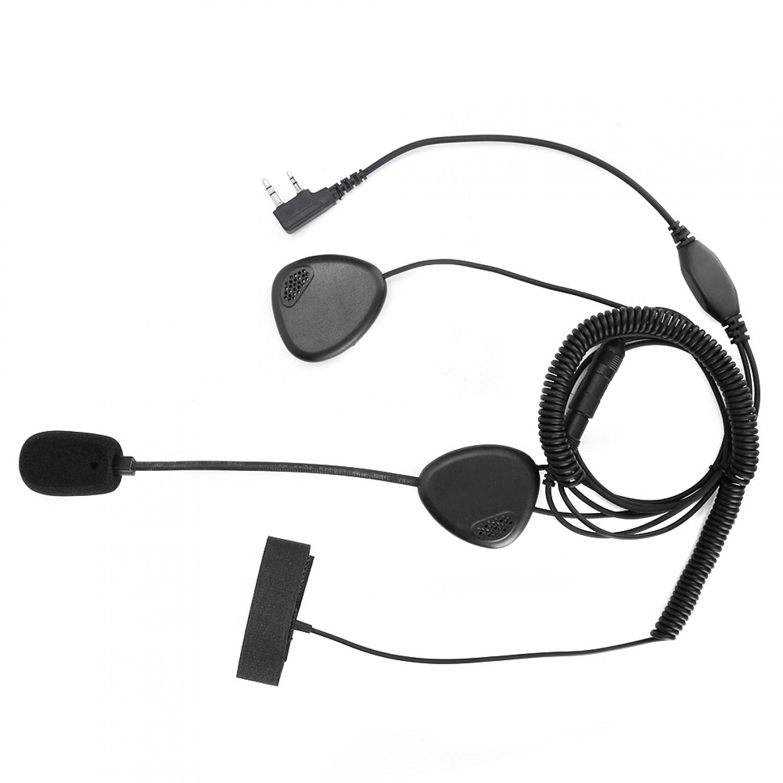 Tomanbery Motorcycle Headset - K Interface Intercom Headphones with Durable ABS Shell for Clear Communication - Perfect for Group Riding, Touring, and Adventure Motorcycles