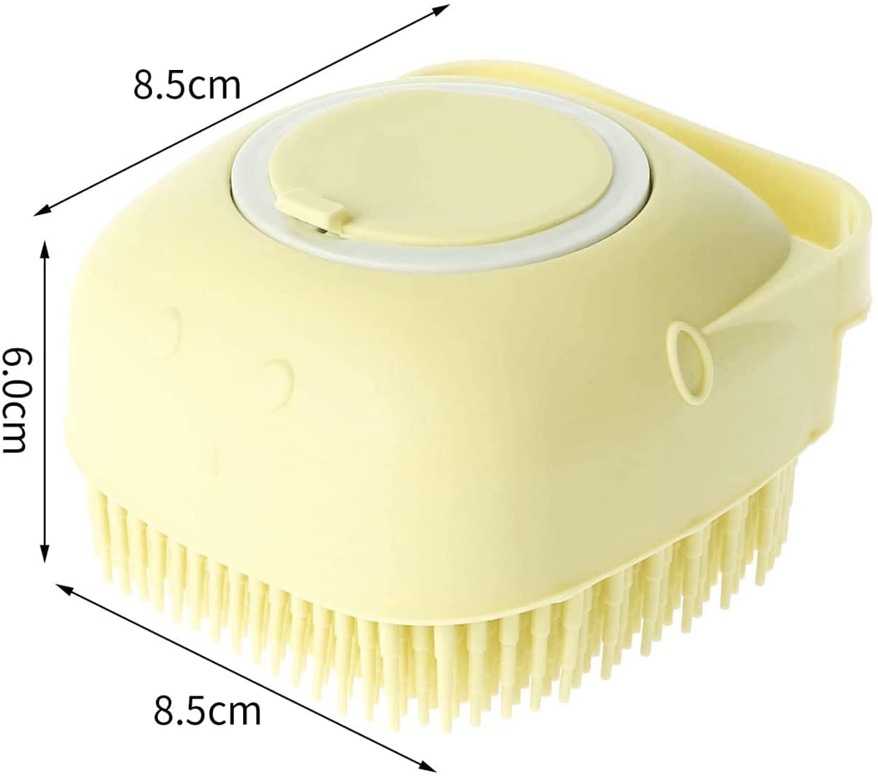 MAPPERZ Silicone Massage Bath Brush with Soap Dispenser - Exfoliating Shower Brush for Body Cleansing & Pore Care | Multi-Function Gel Bath Brush in Vibrant Colors | Perfect for Spa, Exfoliation & Relaxing Shower Time