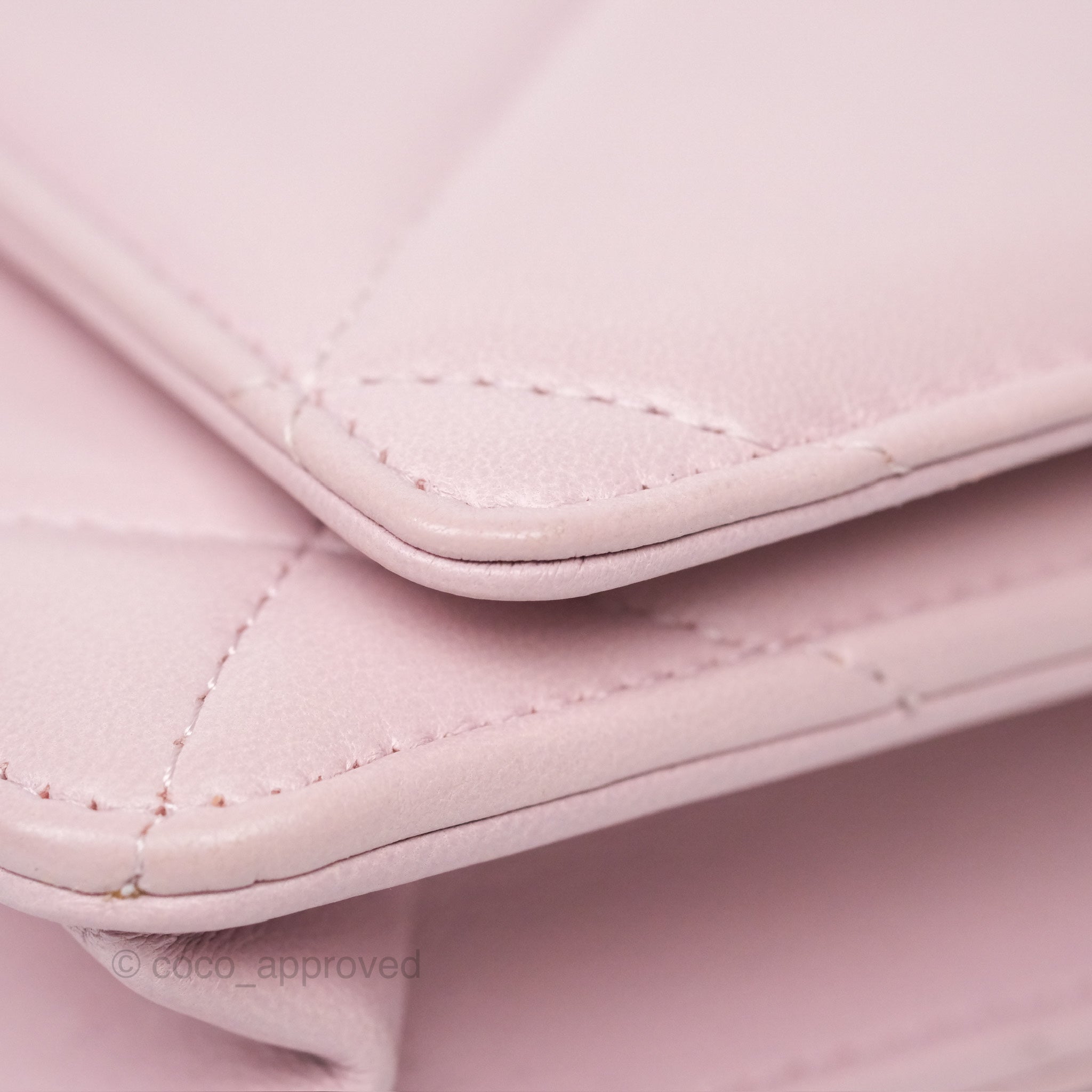 Chanel 19 Wallet on Chain WOC Light Pink Lambskin Mixed Hardware Bag - Luxury Crossbody Purse for Women | Perfect for Date Night, Shopping & Evening Events