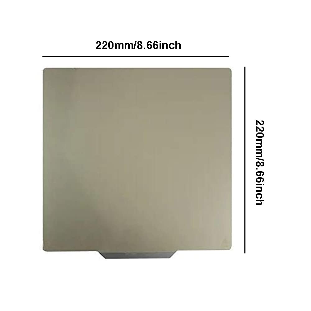 PEI Magnetic Flexible Heated Bed 220x220mm & 235x235mm - Spring Steel Build Surface for Creality Ender 3/3 Pro/5/5 Pro 3D Printers | High-Temp Resistance & Easy Removal | Perfect for ABS, PLA, PETG Printing Projects