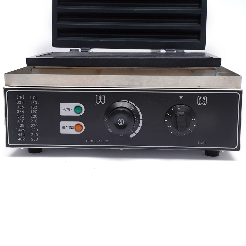 LOYALHEARTDY Commercial 5-Slice Spanish Churro Maker Machine - Stainless Steel Waffle Maker for Home, Restaurants & Bakeries - 110V 1550W Electric Snack Maker - Perfect for Churros, Waffles & Dessert Shops
