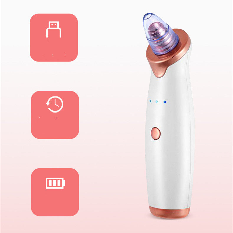 Electric Blackhead Remover Vacuum Suction Tool - Pore Cleaner for Face & Nose - Perfect for Home Skincare & Spa Treatments