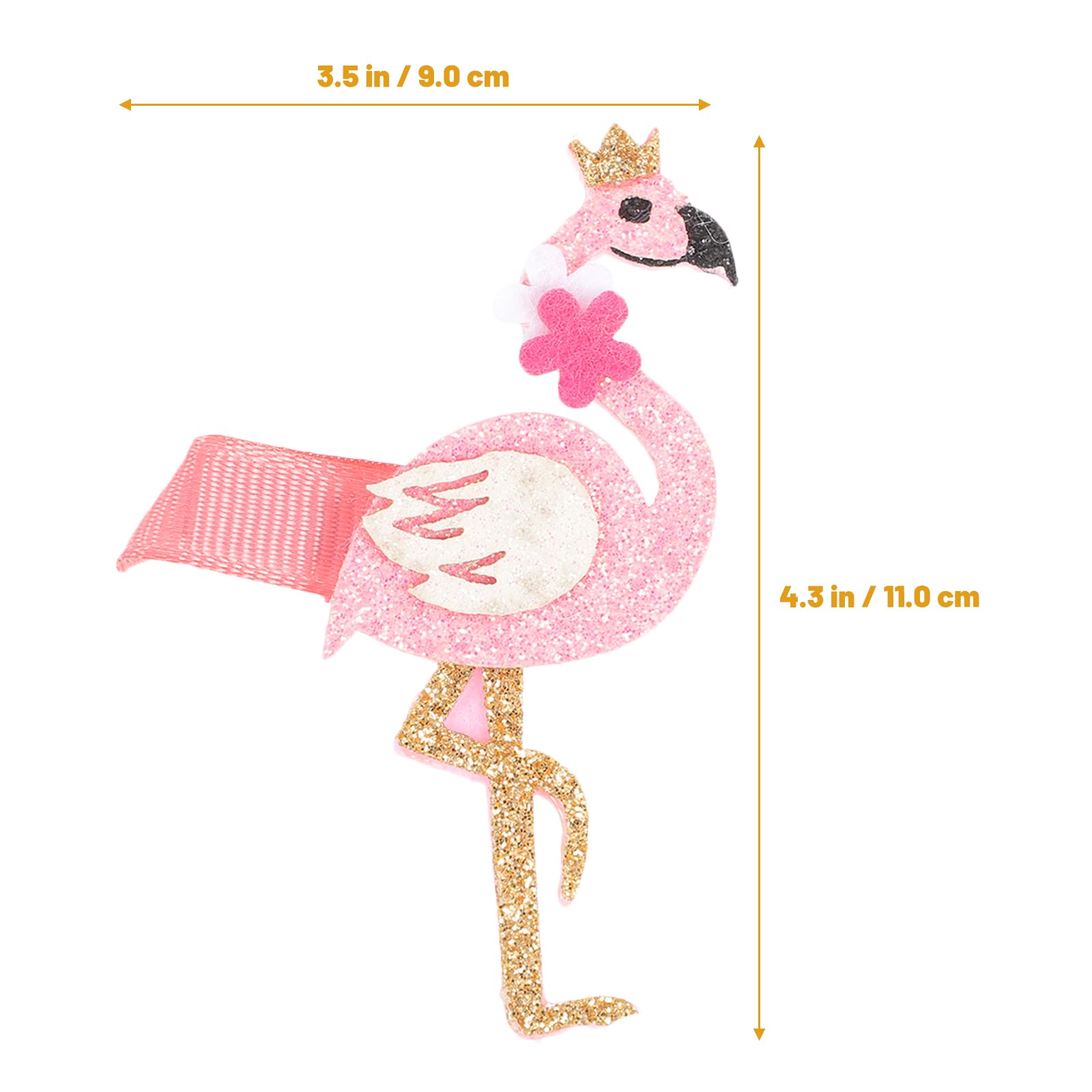Amosfun Flamingo Hair Clips for Girls & Teens - Pink Hair Barrettes & Hairpins for School, Parties & Everyday Styling