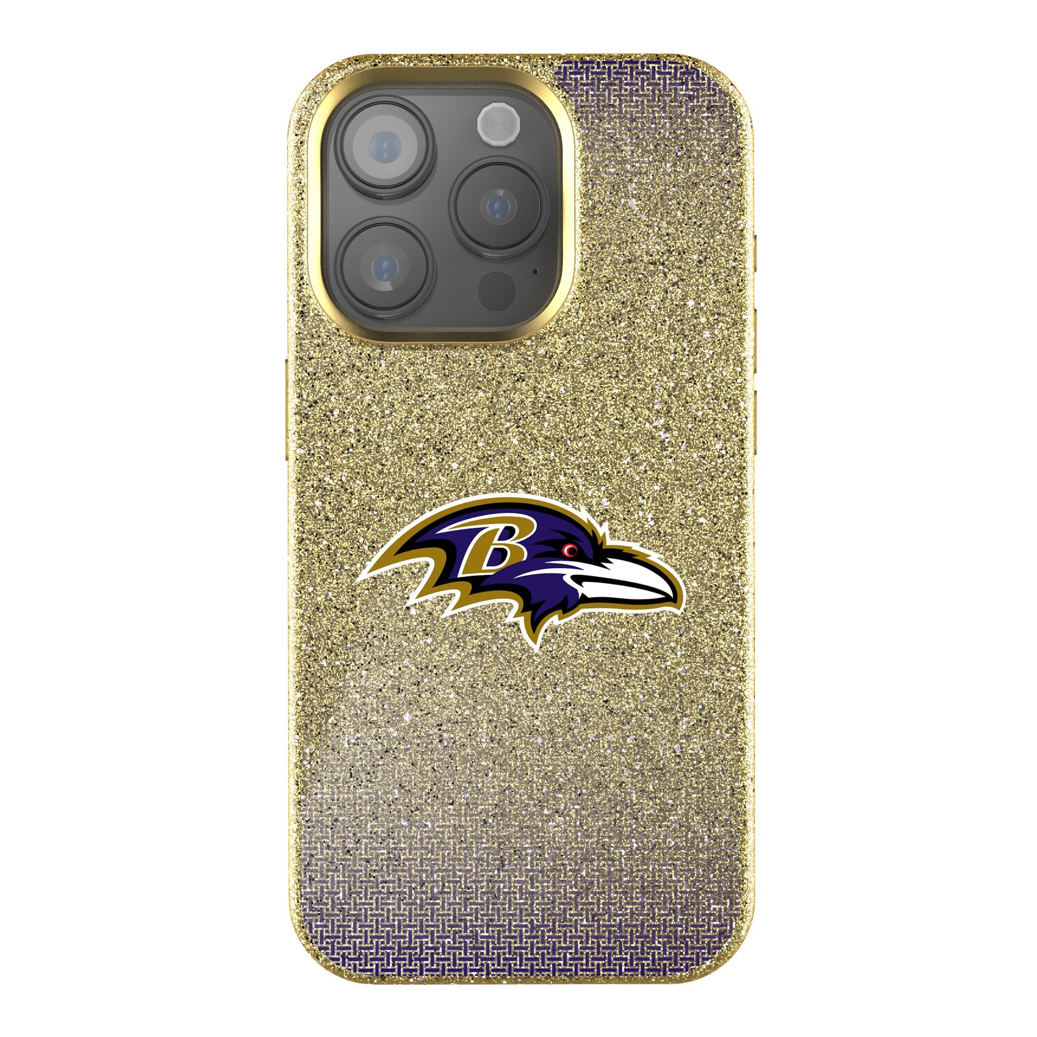 Baltimore Ravens Rhinestone Glitter Phone Case for iPhone 14/13/12/11 Pro Max - Luxury Bling Design for Football Fans, Game Day & Everyday Use