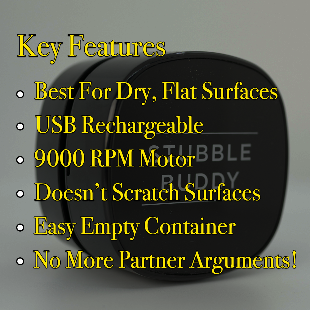 Stubble Buddy Beard Vacuum Cleaner - Cordless & Portable for Quick & Easy Beard Trimming - Perfect for Home, Travel & Barbershops