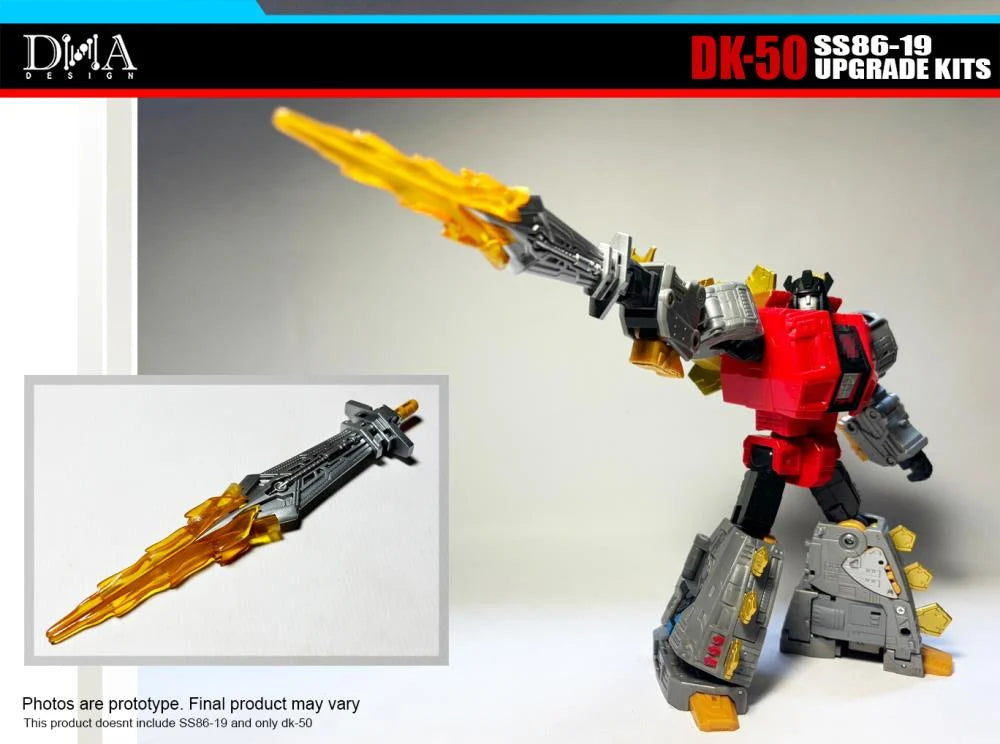 DNA Design DK 50 Upgrade Kit for SS 86 19 Dinobot Snarl - Transformers Toy Accessories for Collectors & Display Enhancement