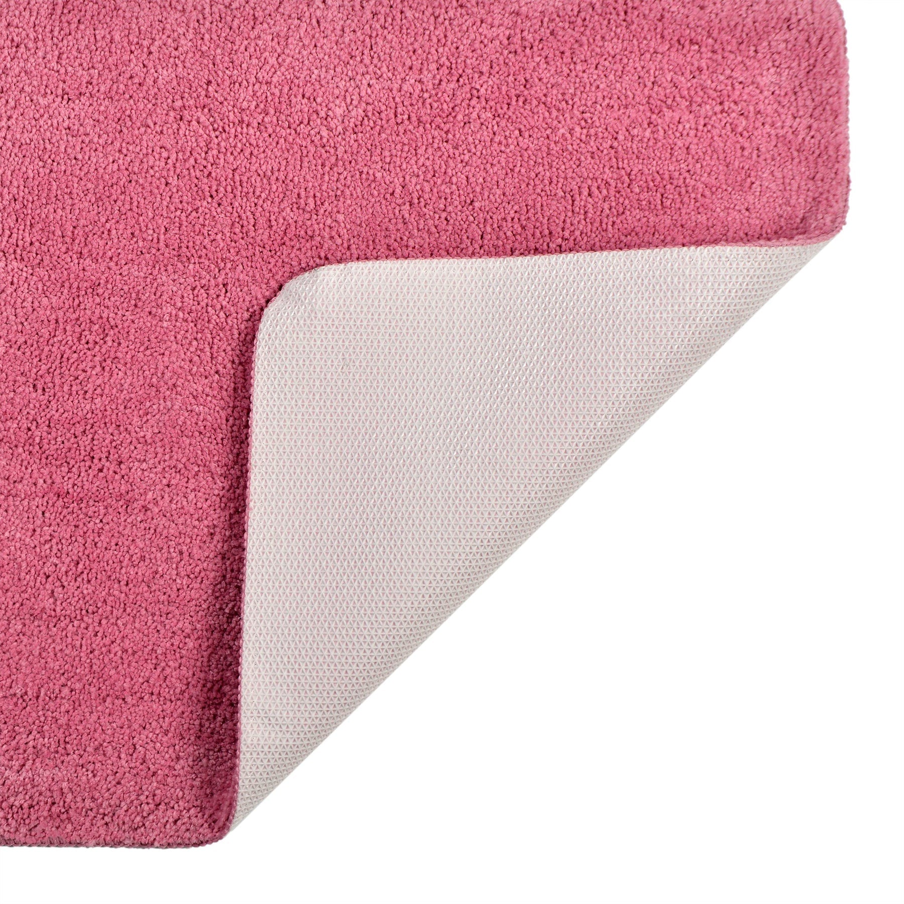 Premium Antron Luxury Non-Slip Bath Mat - Soft Absorbent Quick-Dry Bathroom Rug for Safety & Comfort, Perfect for Bathroom, Shower, Spa & Home Decor (Pink)
