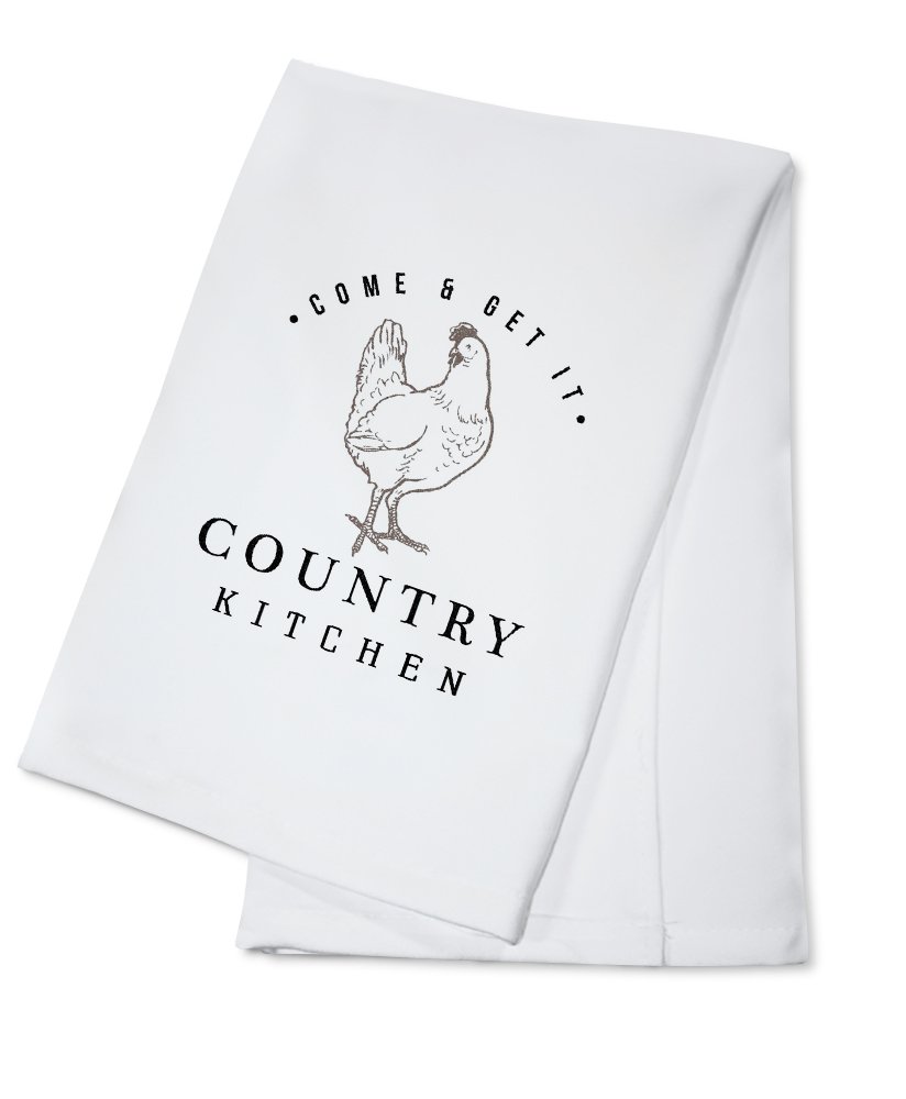 100% Cotton Chicken Tea Towel - Country Kitchen Decor for Home & Dining