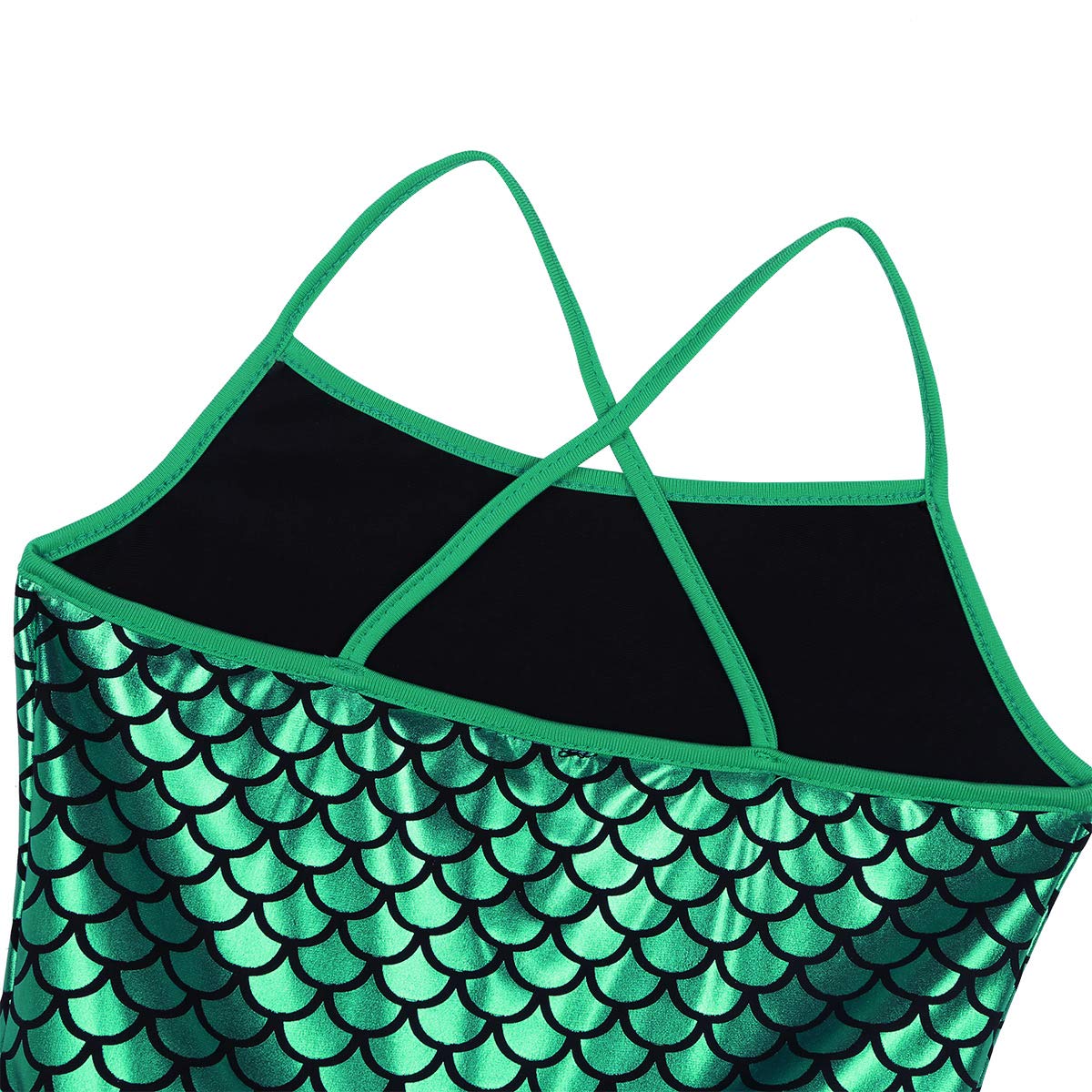 Sparkly Mermaid Scale Tutu Ballet Dress for Girls - Glittering Dance Leotard, Gymnastics & Skating Costume - Perfect for Ballet Recitals, Ice Skating Shows & Dance Competitions