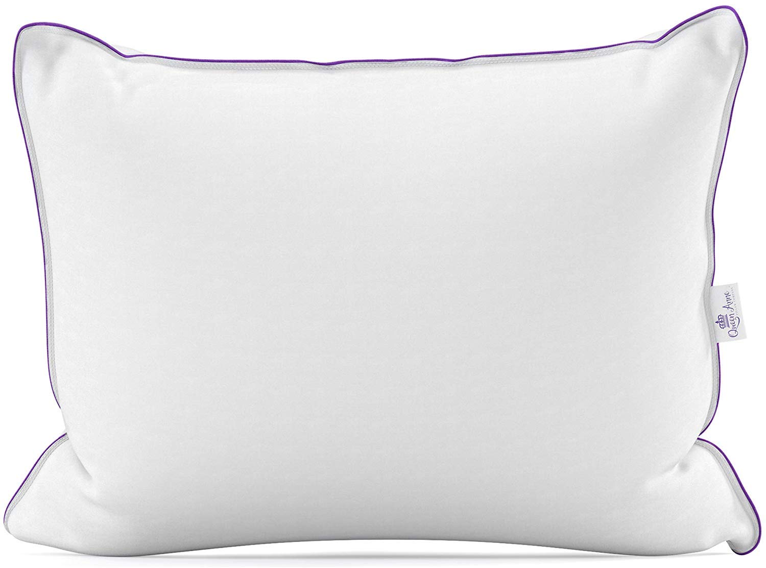 Premium Goose Down & Feather Luxury Resort Hotel Pillow - Queen Anne's Royal Court Design for Ultimate Sleep Comfort, Made in USA (Queen Soft) - Perfect for Hotels, Bedrooms & Luxury Home Decor