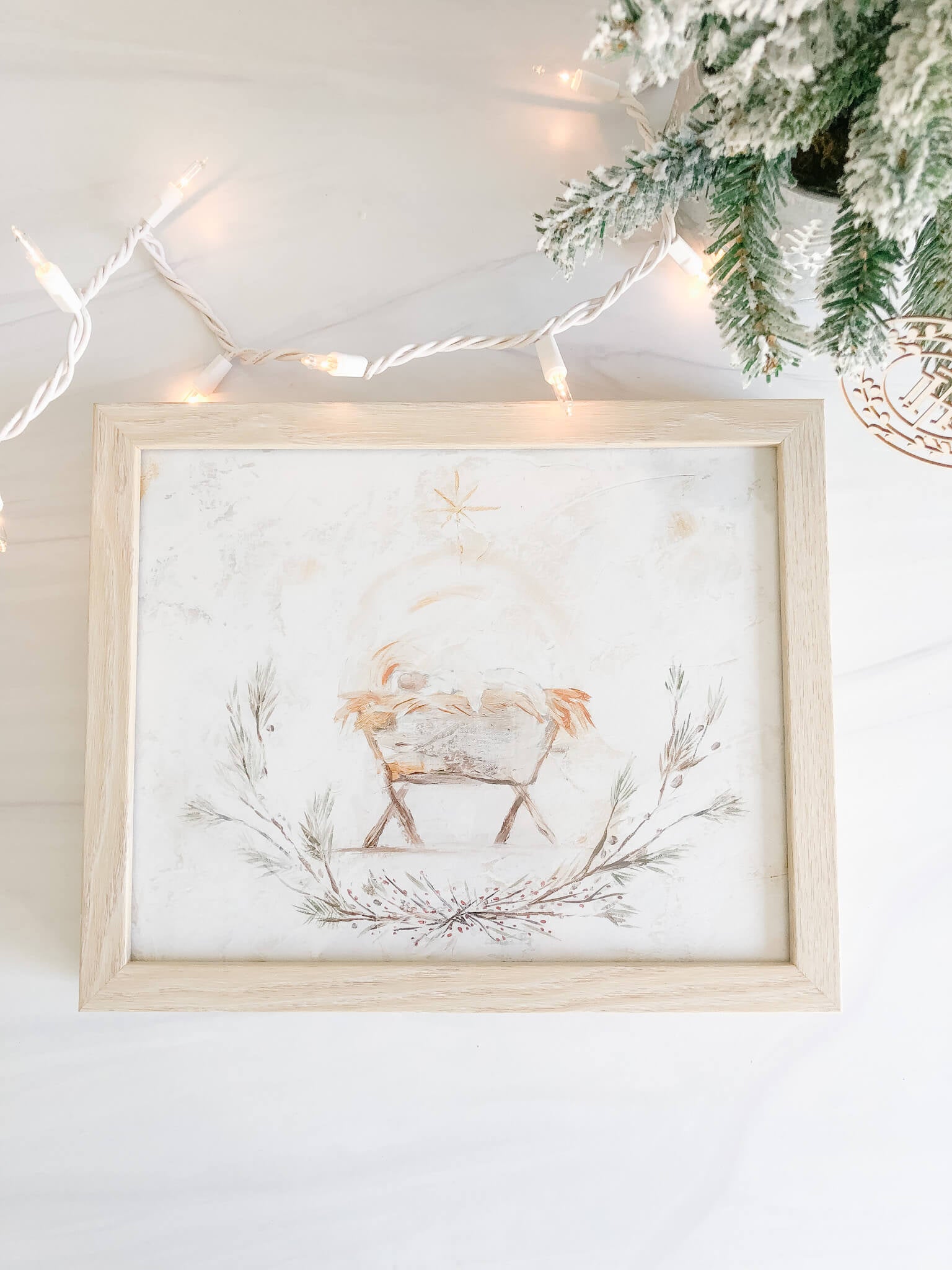Away In a Manger Print - Religious Christmas Wall Art Decor for Home, Church & Nursery - Perfect for Holiday Decorations & Gift Giving