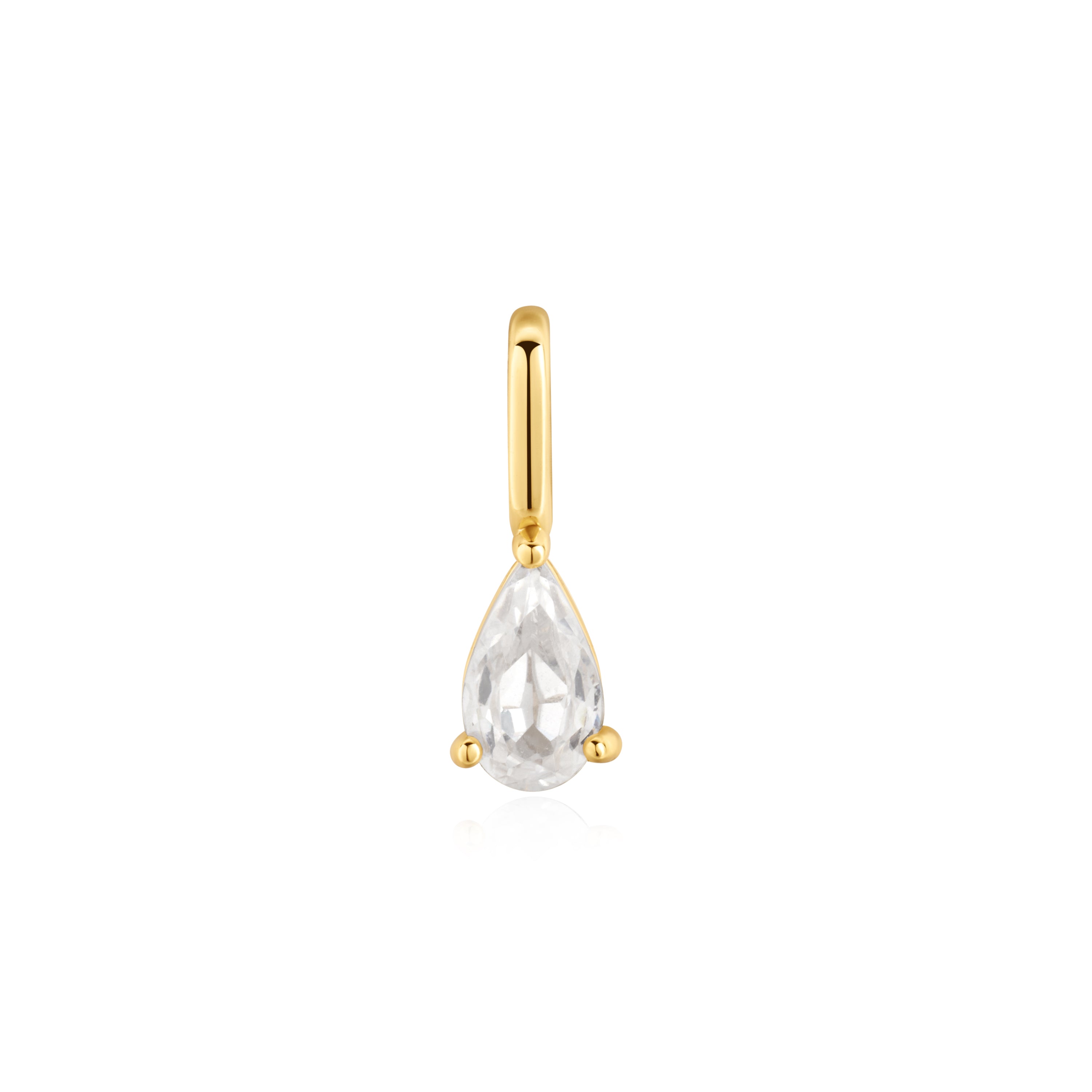 14K Gold Tear Drop Pendant Charm for Necklace - Elegant Jewelry Gift for Women, Perfect for Valentine's Day, Anniversary & Special Occasions