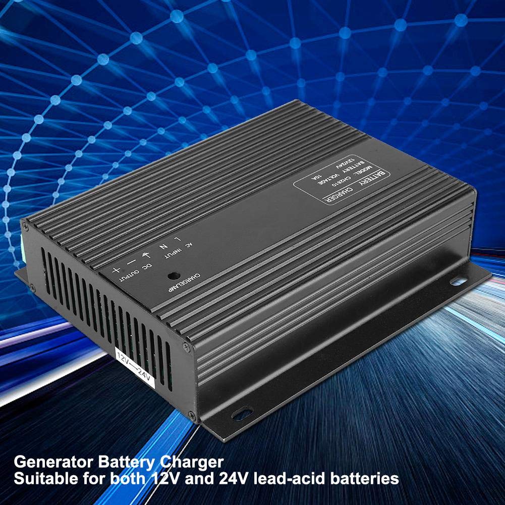 12V/24V Generator Battery Charger CH2810 - Universal Genset Charger for Cars, Trucks, Motorcycles & Power Equipment | Ideal for Emergency Power, RV Camping & Off-Grid Living