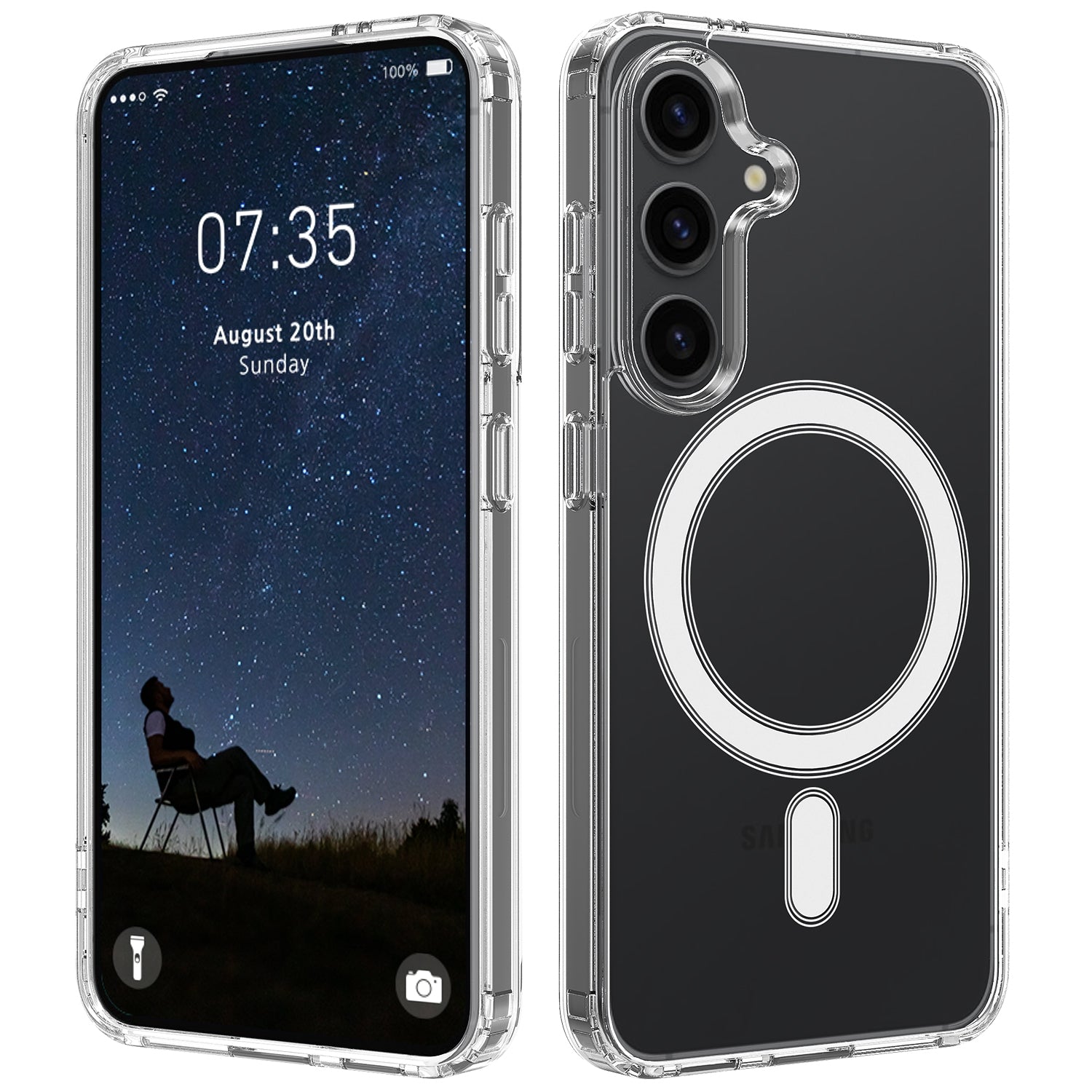 Magnetic Case for Samsung Galaxy S25 Plus with Magsafe - Slim Protective Cover for Wireless Charging | Perfect for Work, Travel & Everyday Use
