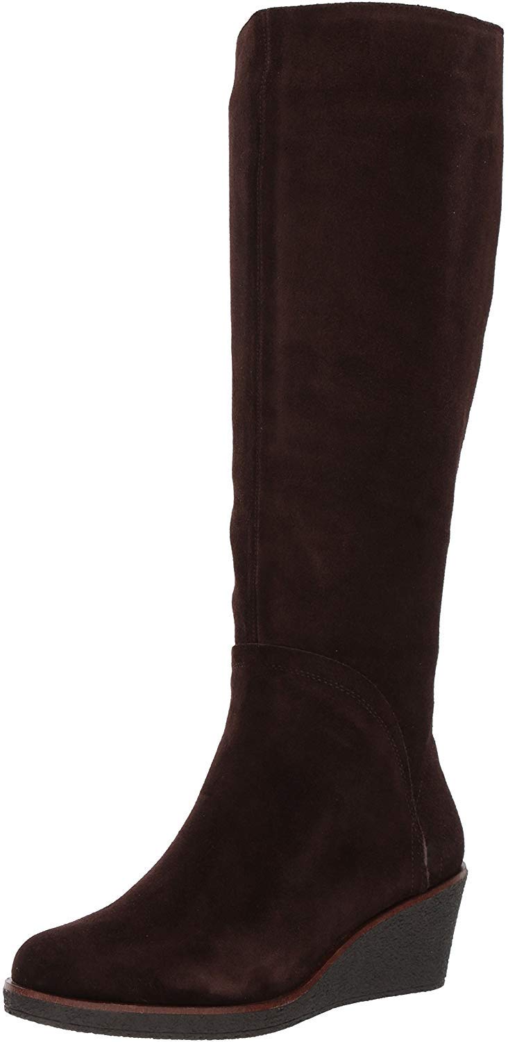 Aerosoles Women's Dark Brown Suede Knee High Boots - Size 8.5 US | Comfortable Winter Fashion Boots for Casual Outfits & Office Wear