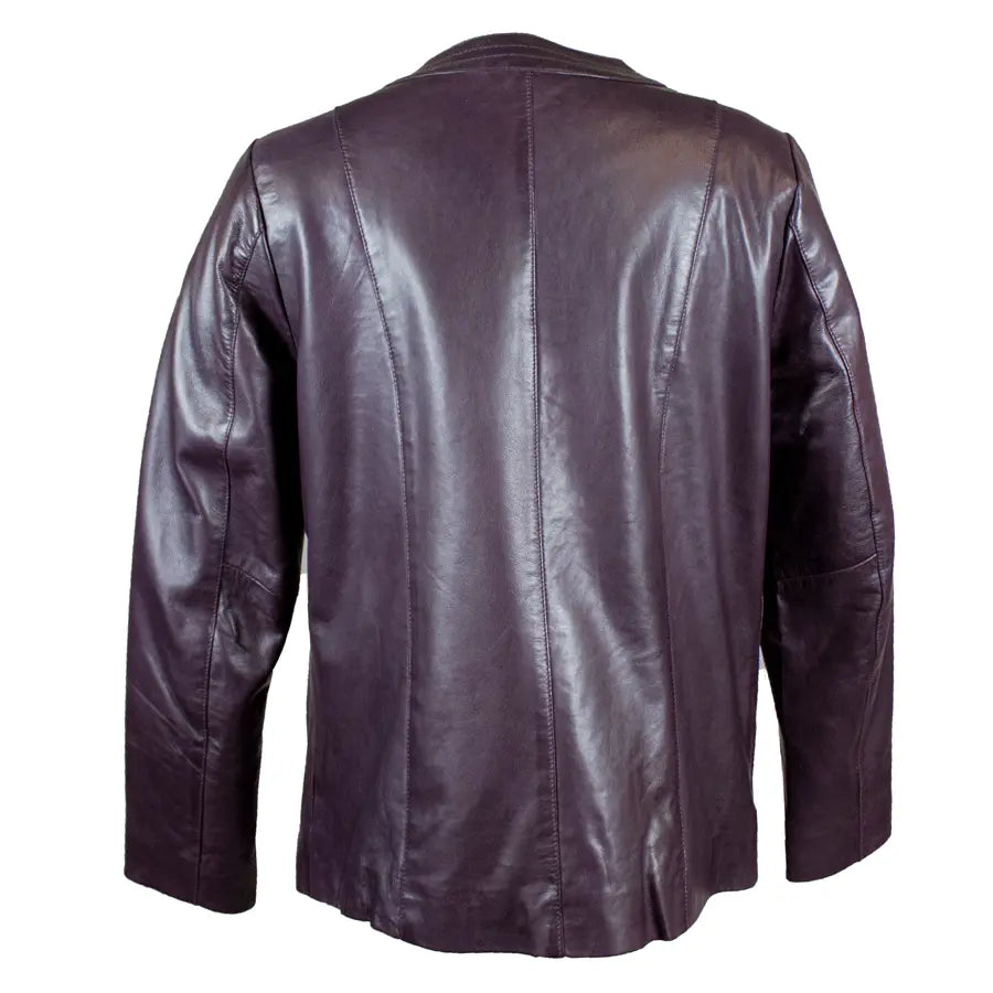 BOL Women's Plus Size Snap Collar Leather Jacket - Stylish Faux Leather Biker Jacket for Curvy Women | Perfect for Casual Outings, Date Nights & Fall Layering