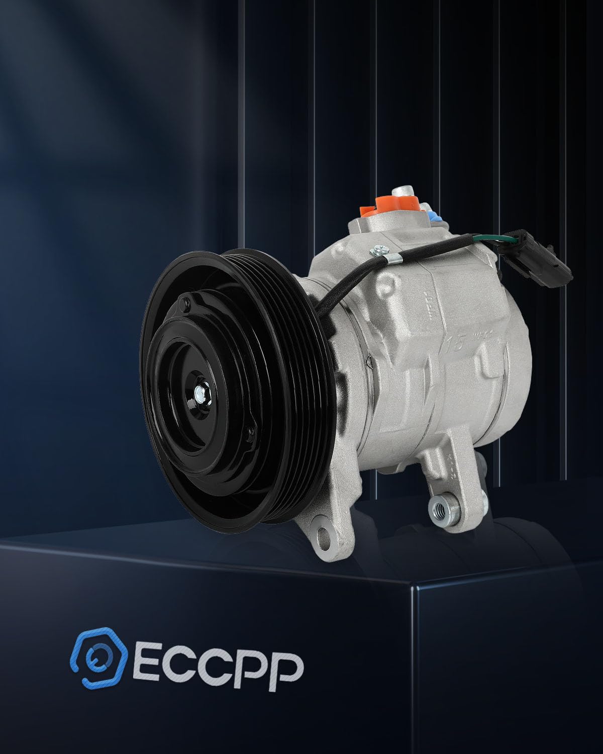 ECCPP A/C Compressor with Clutch Replacement for 2008-2009 Chrysler Aspen, Dodge Durango, Jeep Commander 4.7L - Perfect for Summer Cooling & AC System Repair