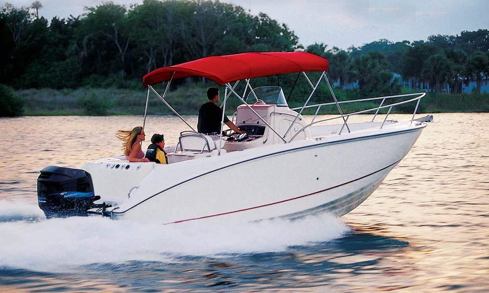 Taylor Made Products Offshore Fishing Boat Cover - Durable Center Console Cover for Outboard Boats | Waterproof & UV Resistant | Ideal for Trailering & Storage Protection