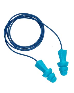 Small Metal Traceable Light Blue Ear Plugs - 100 Pairs per Box | Noise Reduction for Sleeping, Studying & Travel