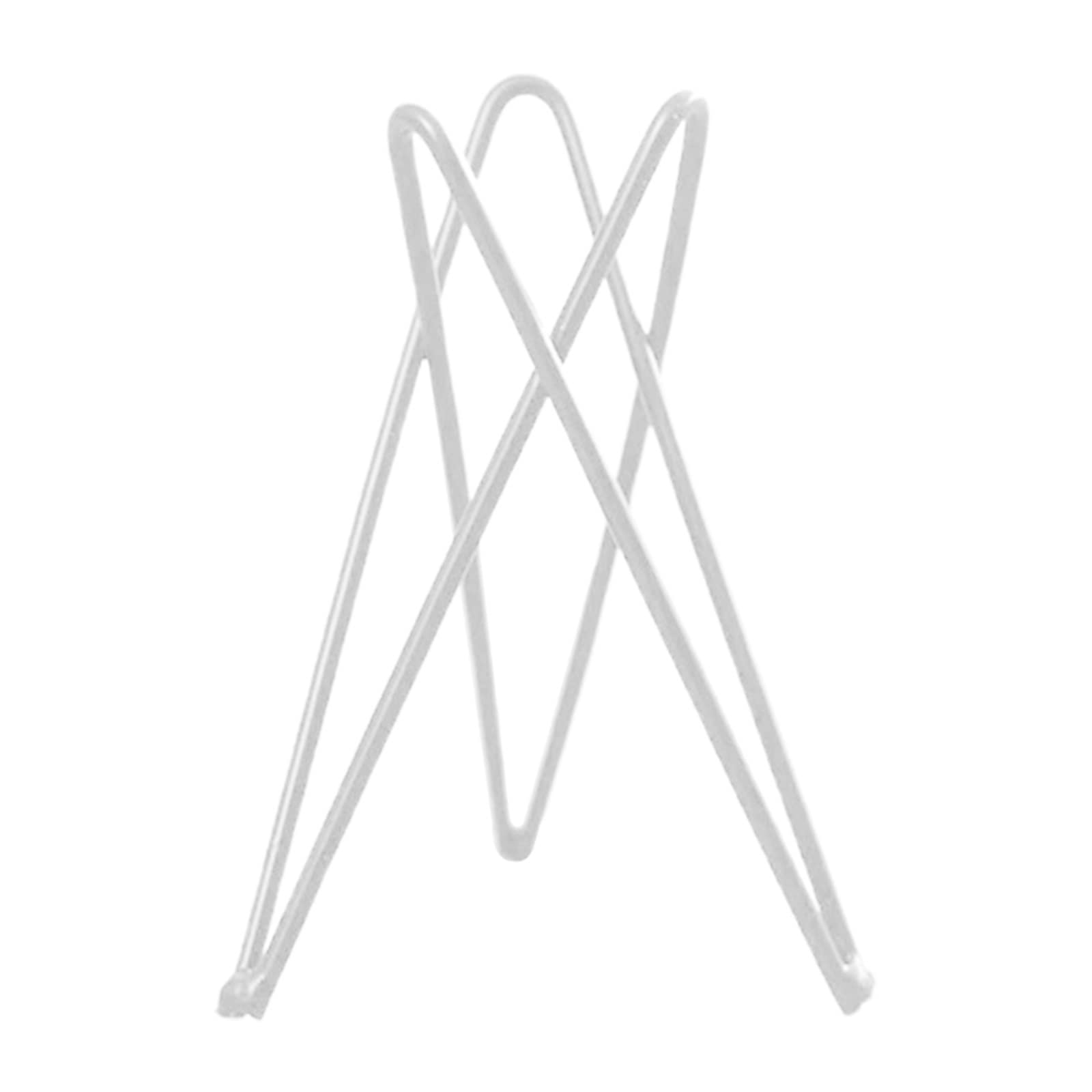 White Geometric Air Plant Holder - Metal Tillandsia Pot Stand for Home & Garden Decor - Perfect for Living Room, Office, and Wedding Centerpieces