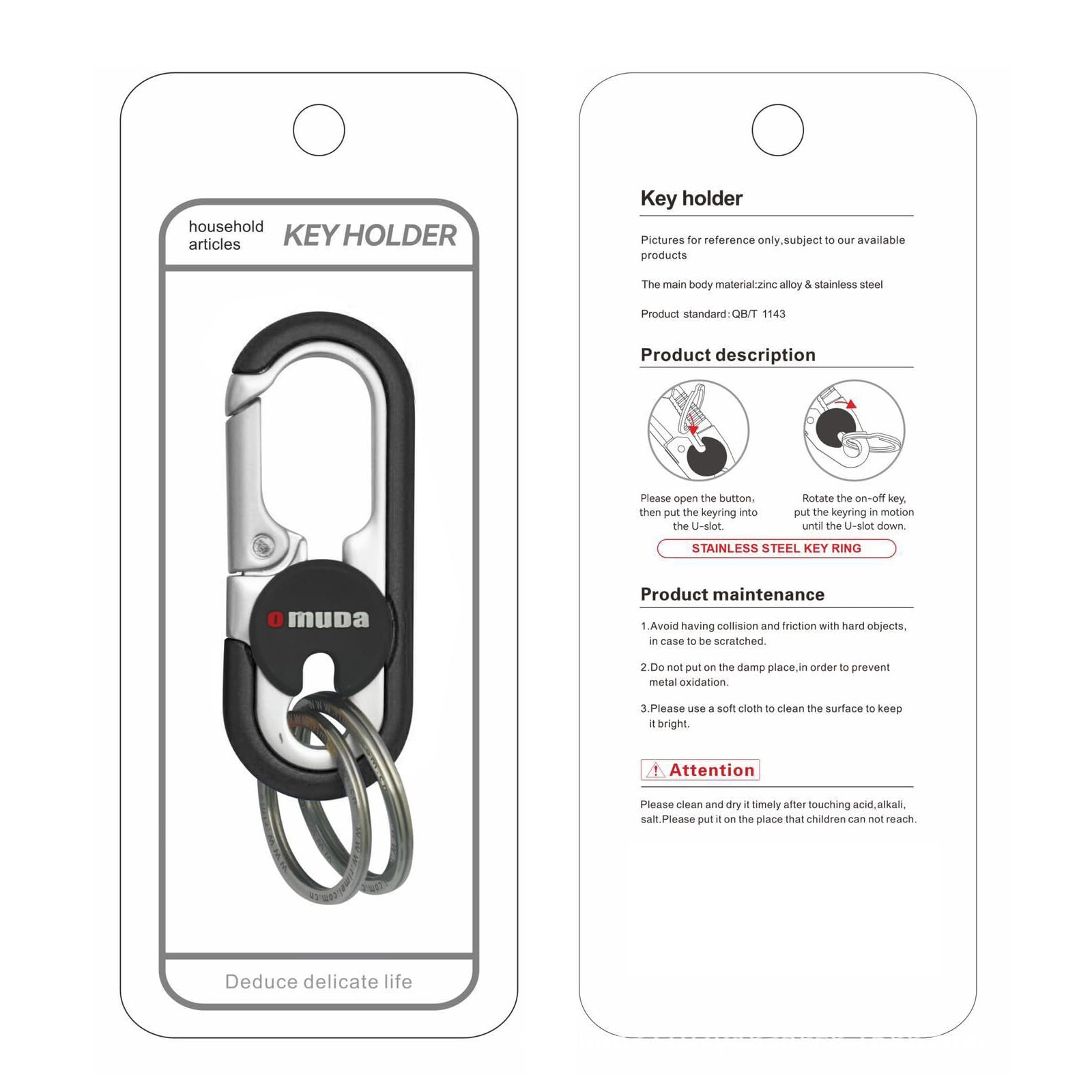 Personalized Stainless Steel Car Keychain for Men - Durable Anti-Loss Metal Key Ring with Creative Design | Perfect Gift for Drivers, Car Enthusiasts & Father's Day