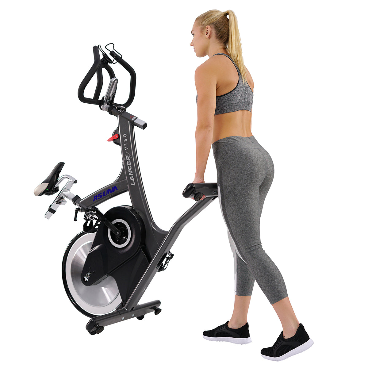 Asuna Lancer Rear Flywheel Commercial Exercise Bike - Heavy Duty Indoor Cycling Bike for Home & Gym Use - Perfect for Cardio Workouts & Weight Loss