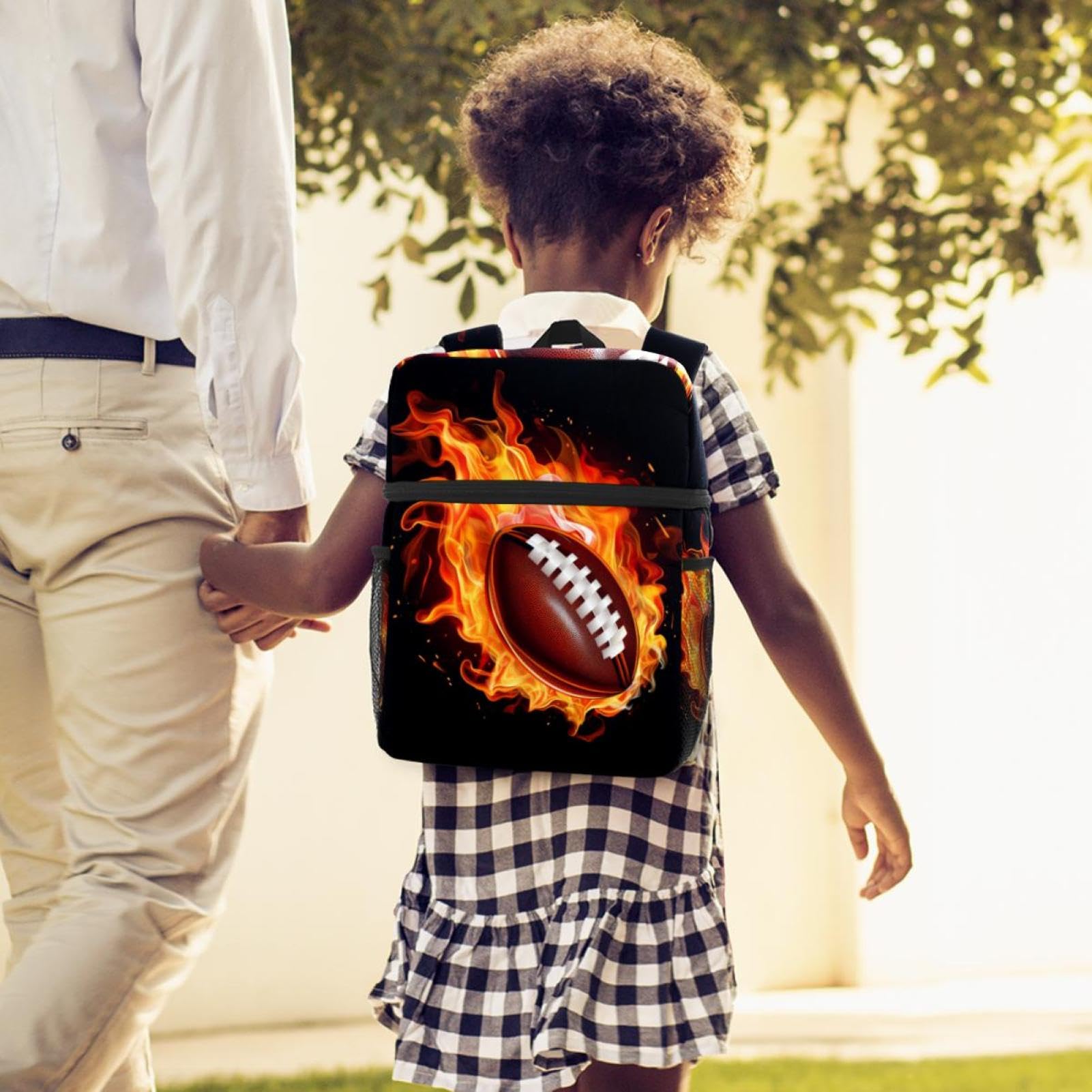 Best Travel Backpack for Women & Men - Durable & Stylish American Football Design - Perfect for Hiking, Gym, Work & School
