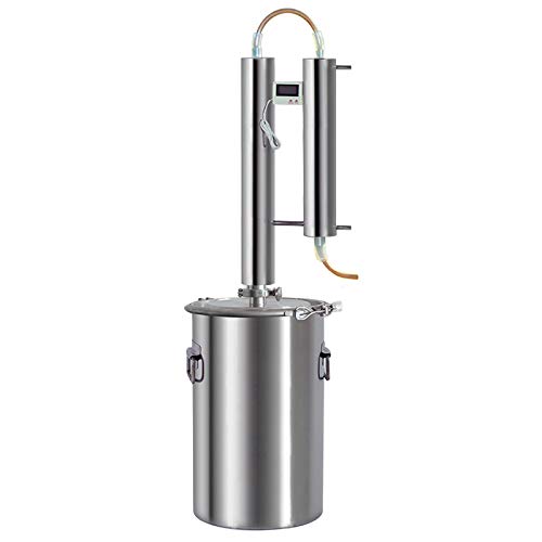 Stainless Steel 60L Alcohol Distiller Kit - Home Brew Still for Whiskey, Vodka & Moonshine | Ethanol Maker & Wine Fermentation Tank | Perfect for DIY Brewing & Craft Distilling