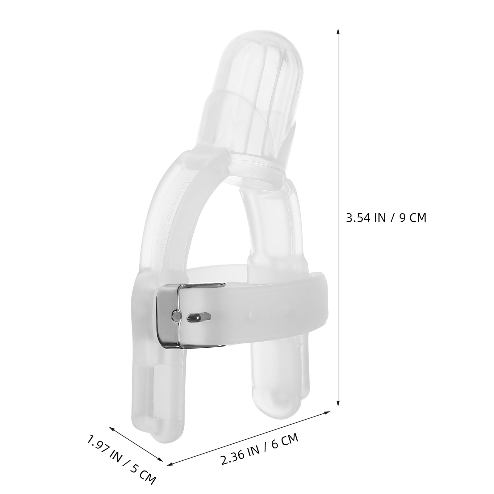 Baby Finger Protector - Transparent Silicone Thumb & Finger Cover for Infants & Toddlers, Adjustable Wrist Band to Stop Thumb Sucking & Nail Biting - Ideal for Outdoor Play, Travel & Home Use