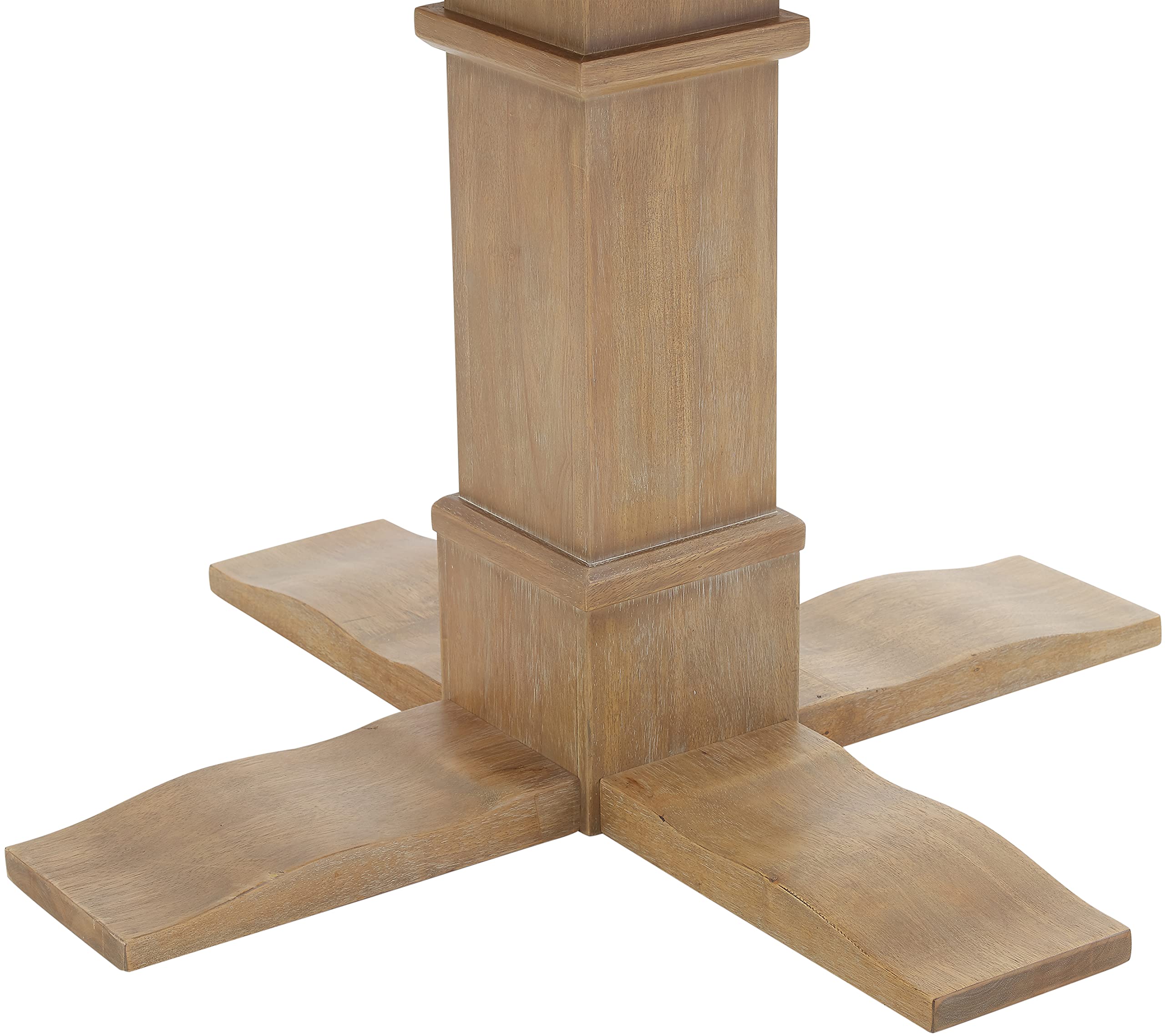 Crosley Joanna Modern Farmhouse Round Wood Dining Table - Rustic Brown Finish | Perfect for Farmhouse Kitchens, Dining Rooms & Cozy Gatherings