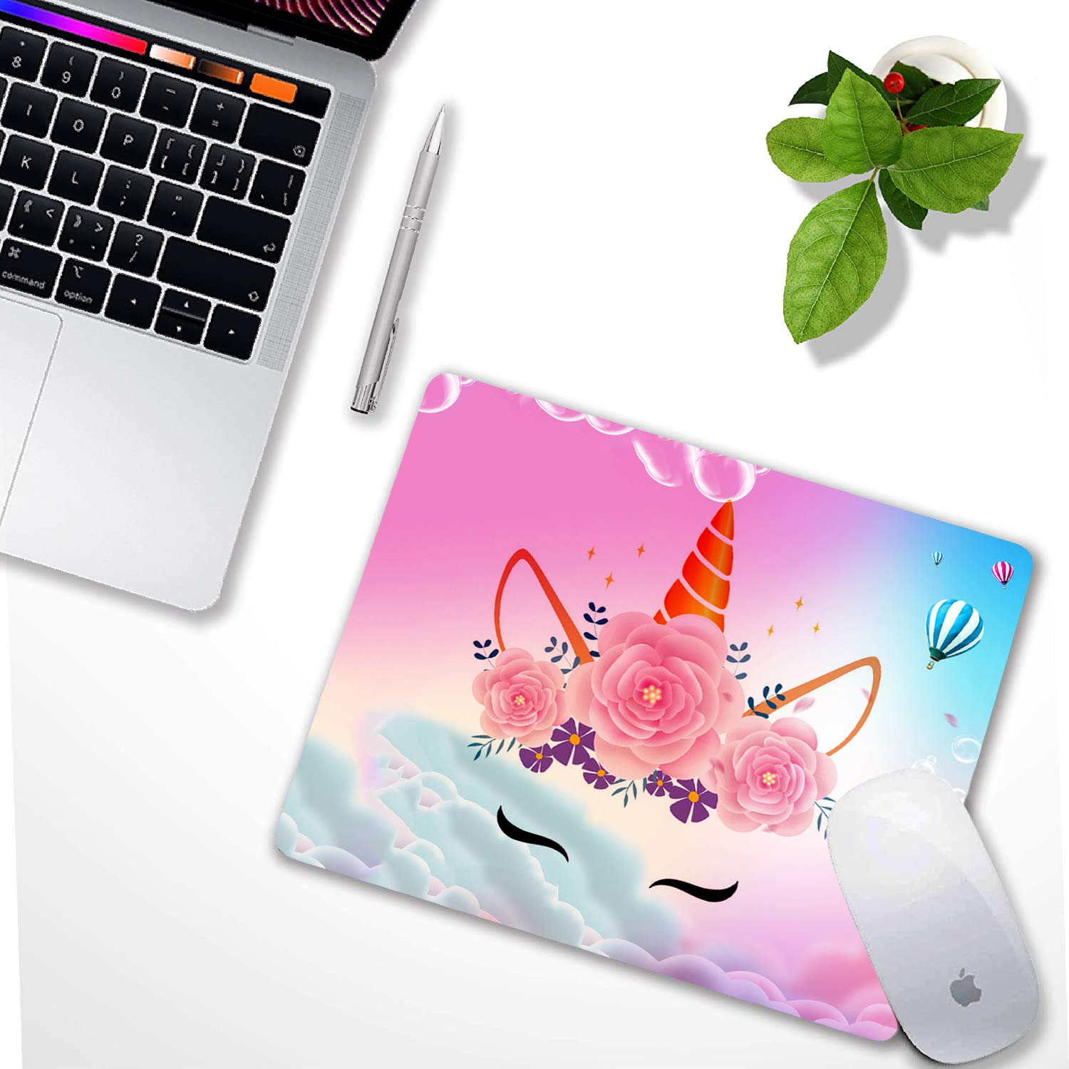 Custom Unicorn Mouse Pad - Personalized Design for Laptop & Desktop Computer - Perfect Gift for Girls - Office & Gaming Use