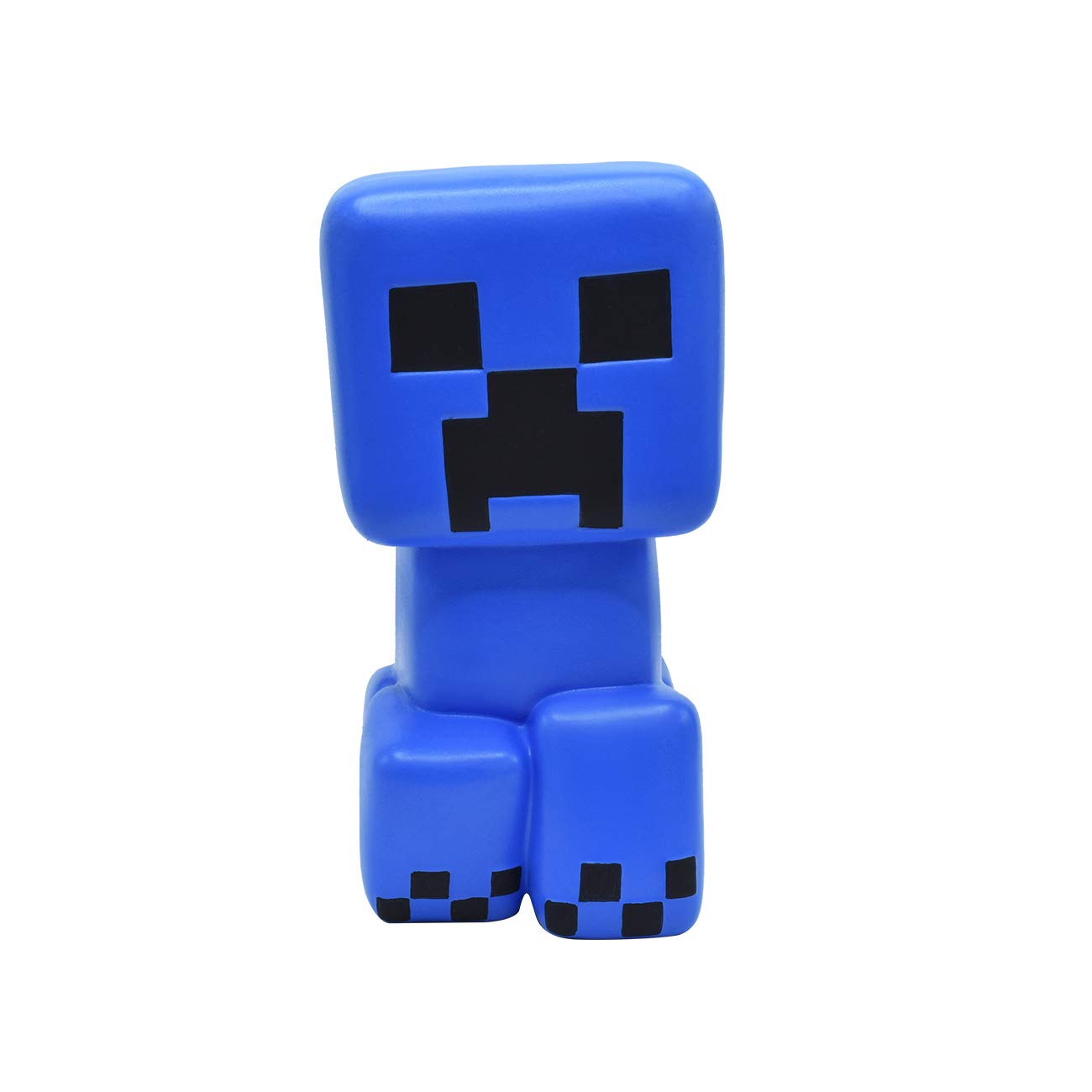 Minecraft Blue Super Charged Creeper Mega SquishMe - Soft Stress Relief Toy for Kids & Adults | Perfect for Party Favors, Classroom Rewards, Fidget Toys & Treasure Boxes | Cute Squishy Animal Figure for Minecraft Fans | Great for Anxiety Relief, Office Desk Decor & Gaming Collectibles