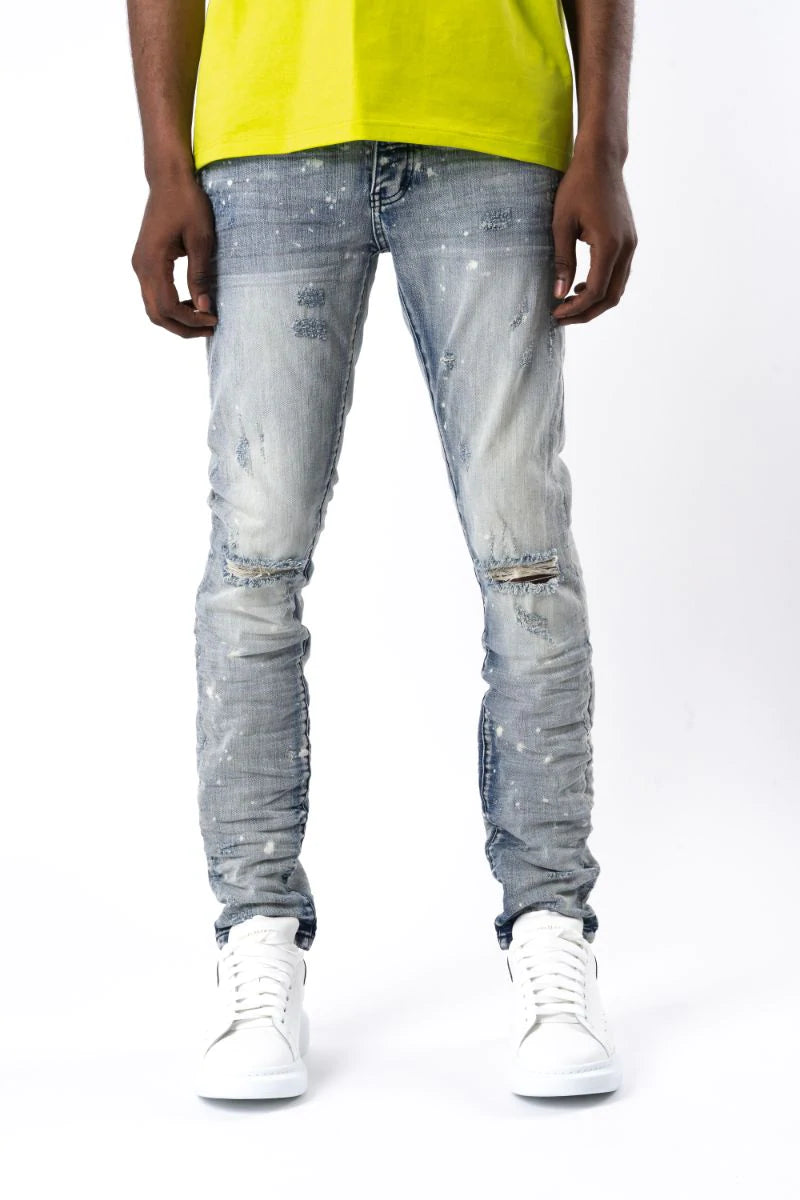 GFTD PEPE Blue Jeans for Men - Stylish & Comfortable Denim Pants for Casual Wear, Work & Everyday Outfits