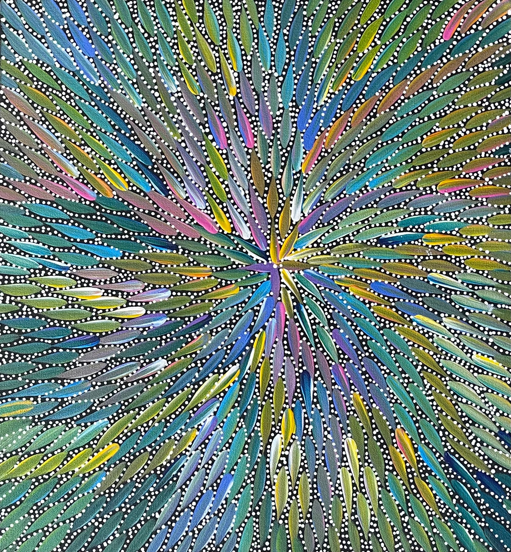 Bernadine Johnson Kemarre Aboriginal Art - Authentic Indigenous Australian Paintings for Home Decor & Office Wall Art