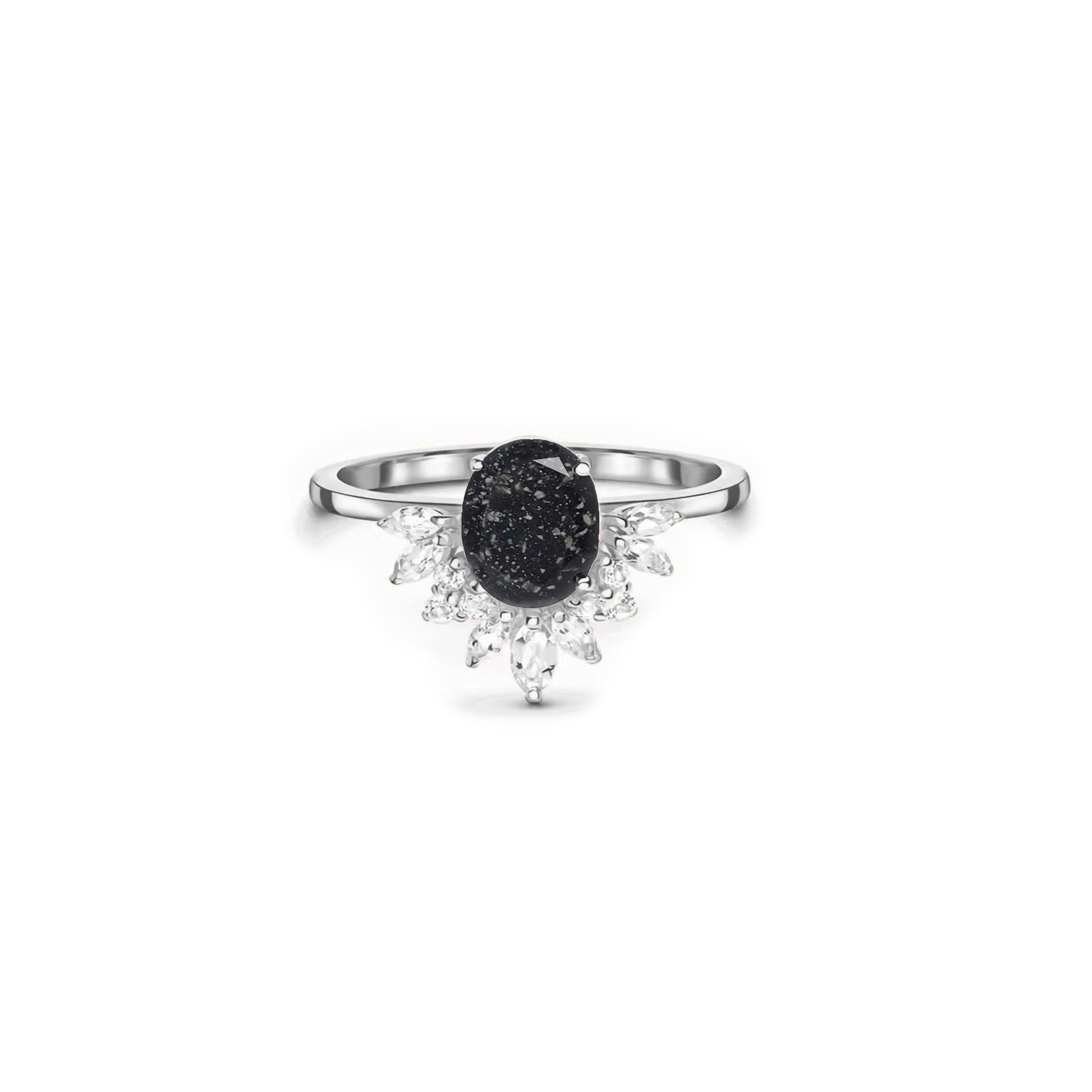 Radiant Crown: Ashes Ring - Elegant Gothic Jewelry for Women | Handcrafted Silver Statement Ring | Perfect for Cosplay, Weddings & Alternative Fashion