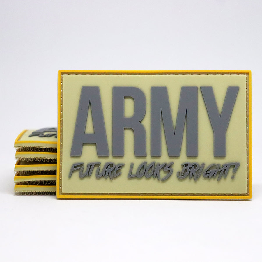 Future Looks Bright US Army Patch - Military Morale Patch for Uniforms, Hats & Backpacks - Perfect for Veterans, Soldiers & Patriotic Collectors