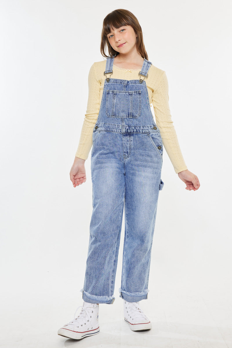 Cordelia Relaxed Kid Overalls - Comfortable Denim Overalls for Boys & Girls - Perfect for Playtime, School & Outdoor Adventures