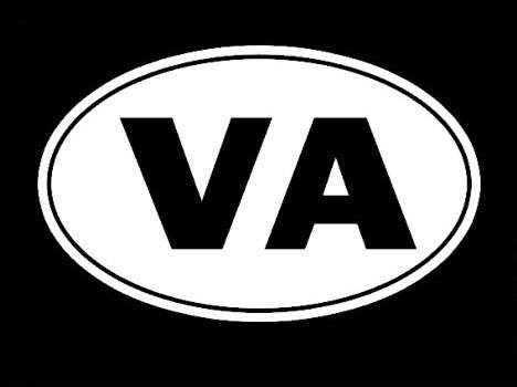 Virginia Old Dominion State Tourism Logo Vinyl Decal Sticker - Durable White Car & Laptop Decal for Travel Enthusiasts - Perfect for Road Trips, College Dorms & Souvenir Gifts