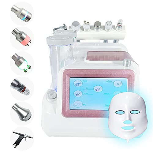 7-in-1 Hydrogen Oxygen Facial Machine for Blackhead Removal & Pore Cleaning - Professional Microdermabrasion Beauty Device for Spa & Home Skincare Routine