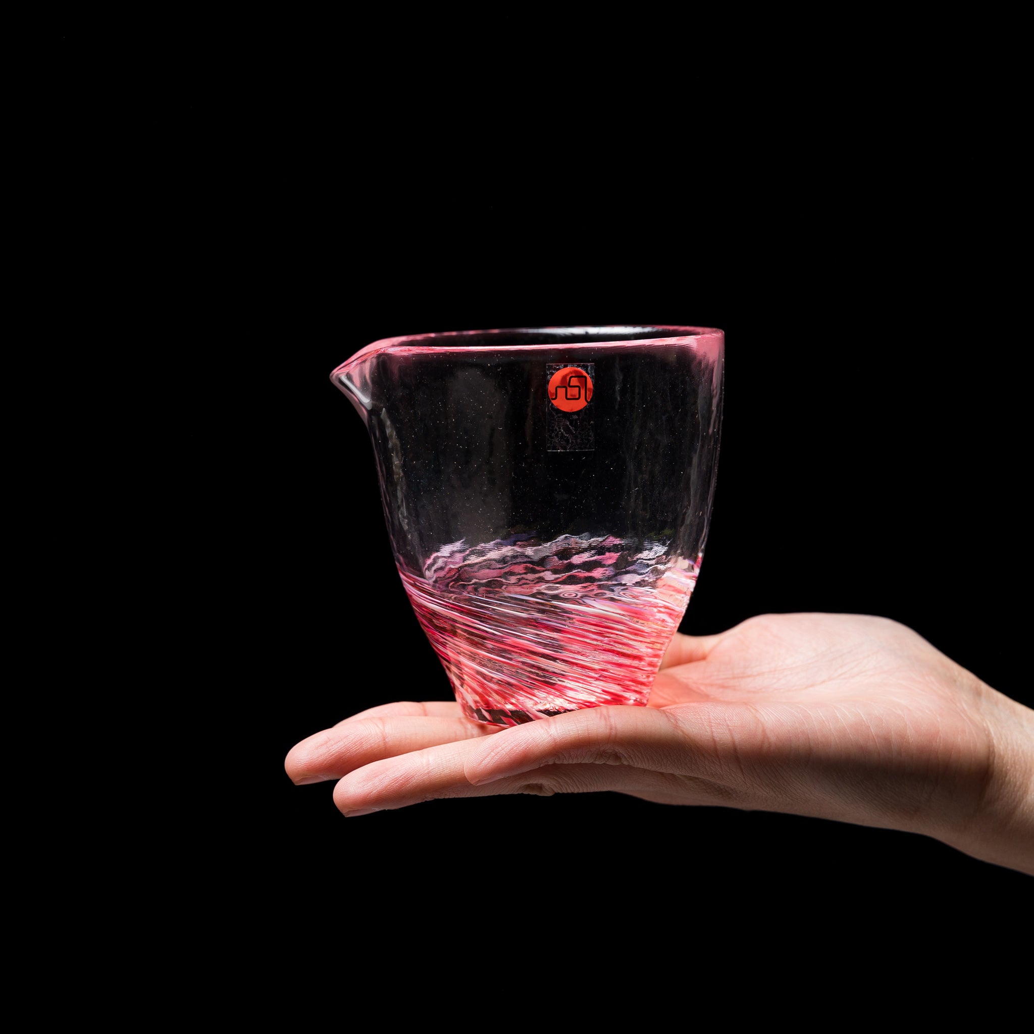 Premium Japanese Sake Server Set - Handcrafted Tsugaru Vidro Glass Carafe in Elegant Pink | Perfect for Sake Tasting, Dinner Parties & Asian Cuisine Pairings