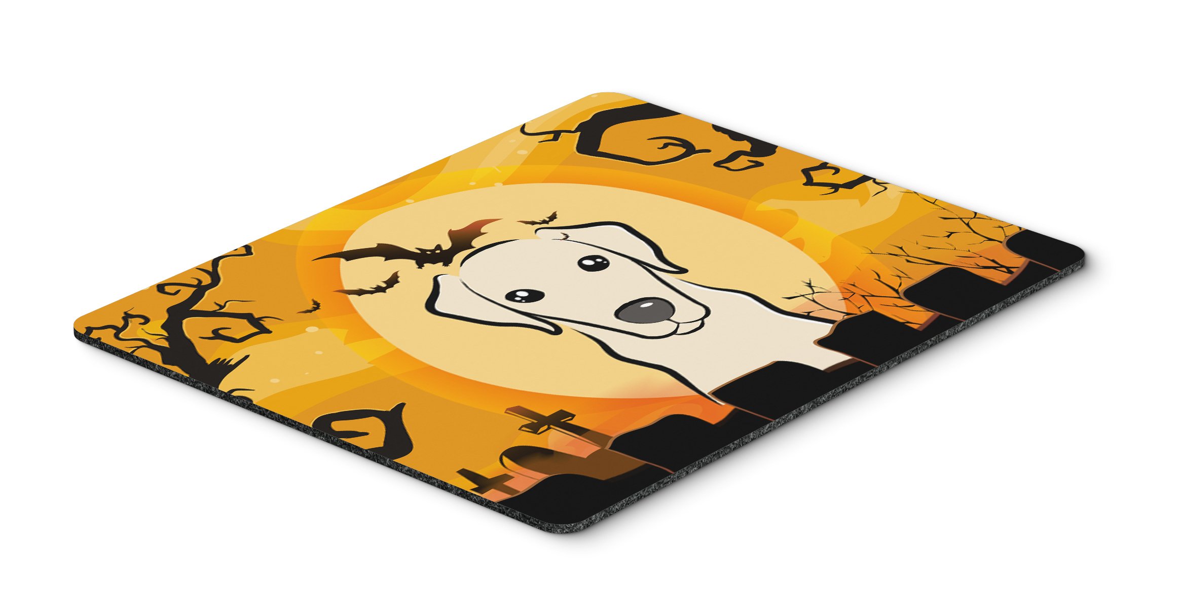 Halloween Yellow Labrador Mouse Pad - Large Washable Non-Slip Desk Mat for Home Office, Gaming & Computer Work | Cute Dog-Themed Hot Pad & Trivet for Kitchen Decor