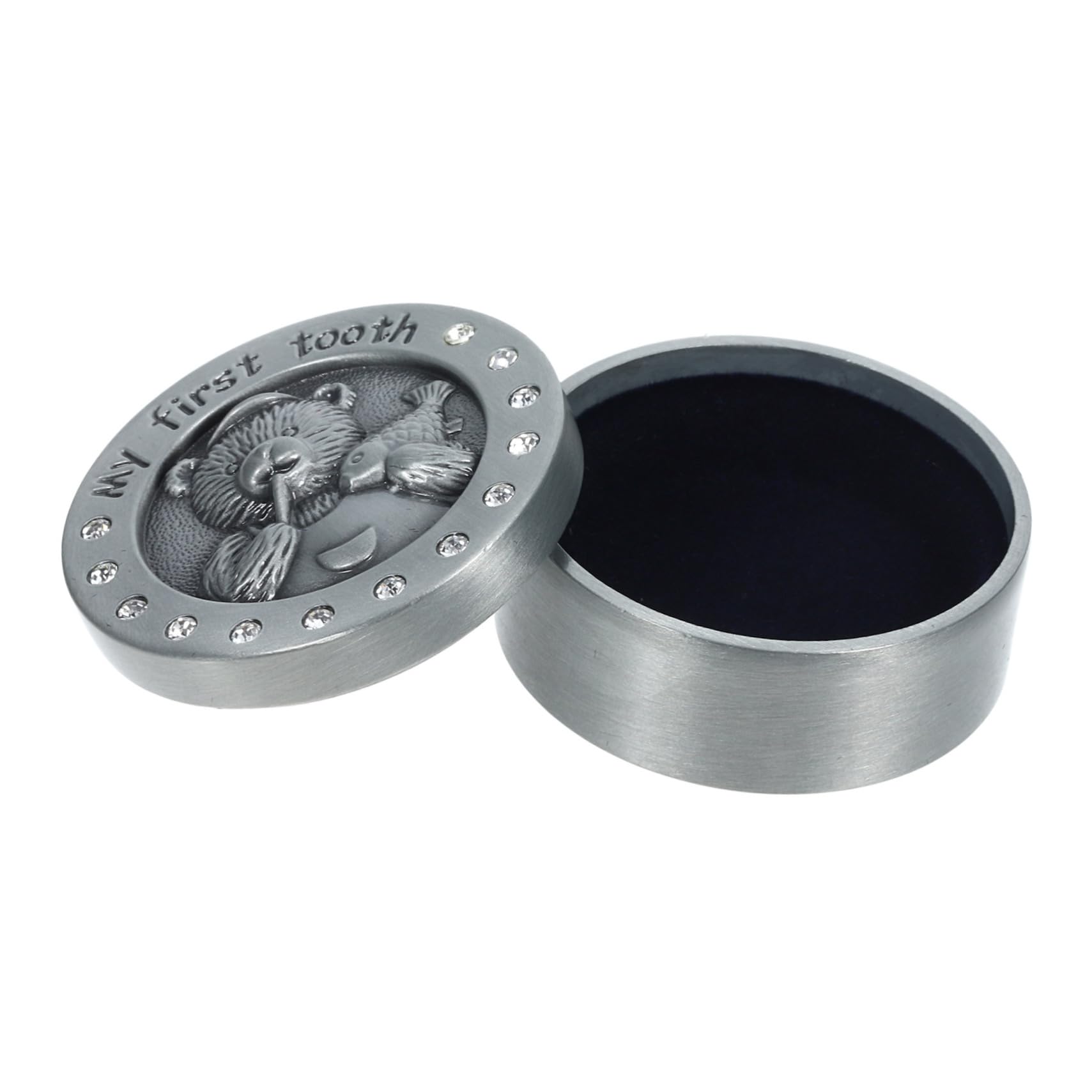 IMIKEYA Metal Tooth Storage Box - Small Tooth Organizer Container with Box Teeth for Dental Appliances, Jewelry & Small Items - Perfect for Travel, Home & Office Use