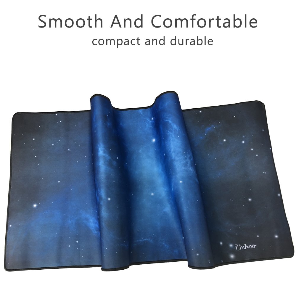 XXL Gaming Mouse Pad & Keyboard Mat - 35.4x15.7in Sky Blue for PC Setup