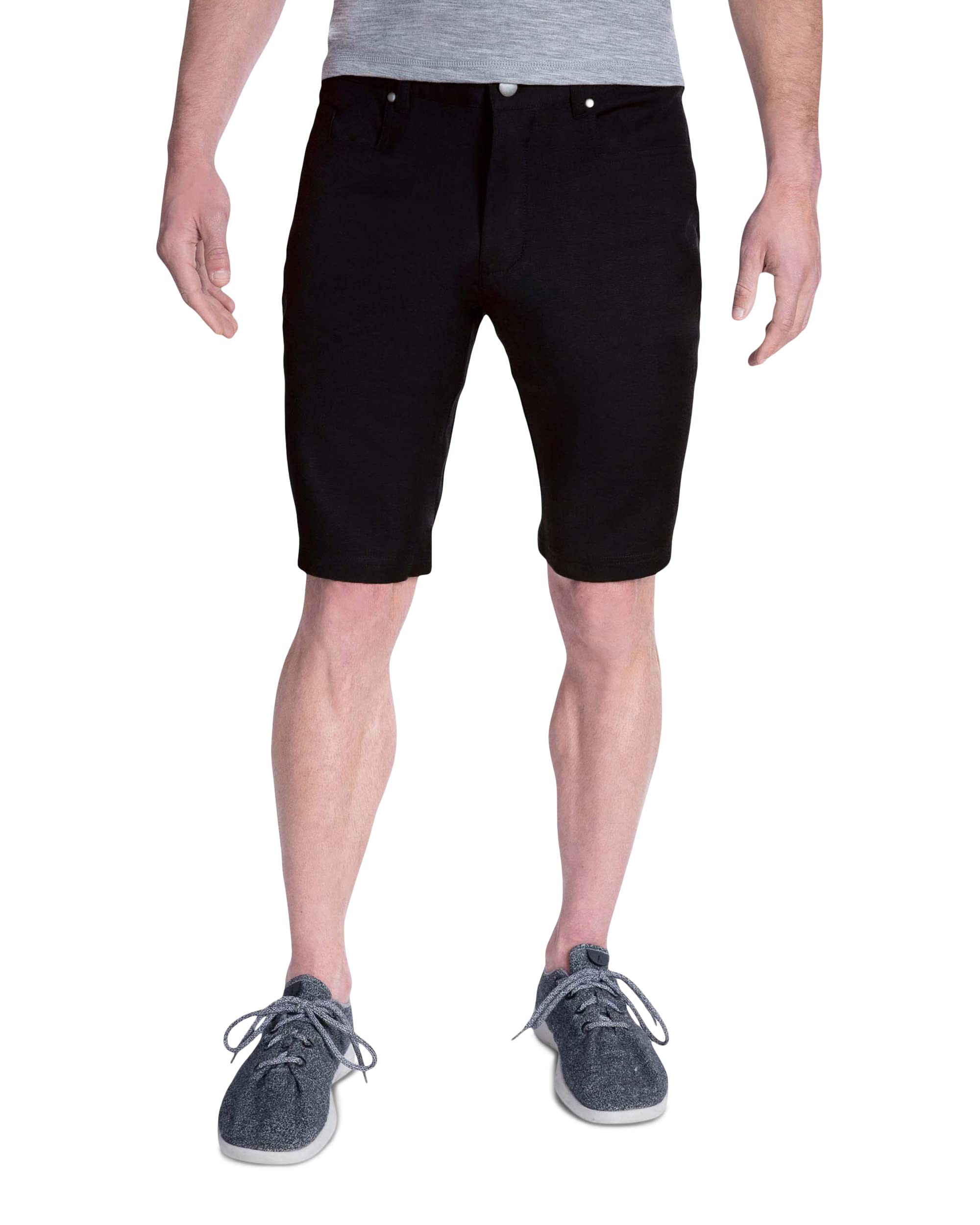 Men's Merino Wool Longhaul Shorts - Breathable & Odor-Resistant Travel & Hiking Shorts for Outdoor Adventures