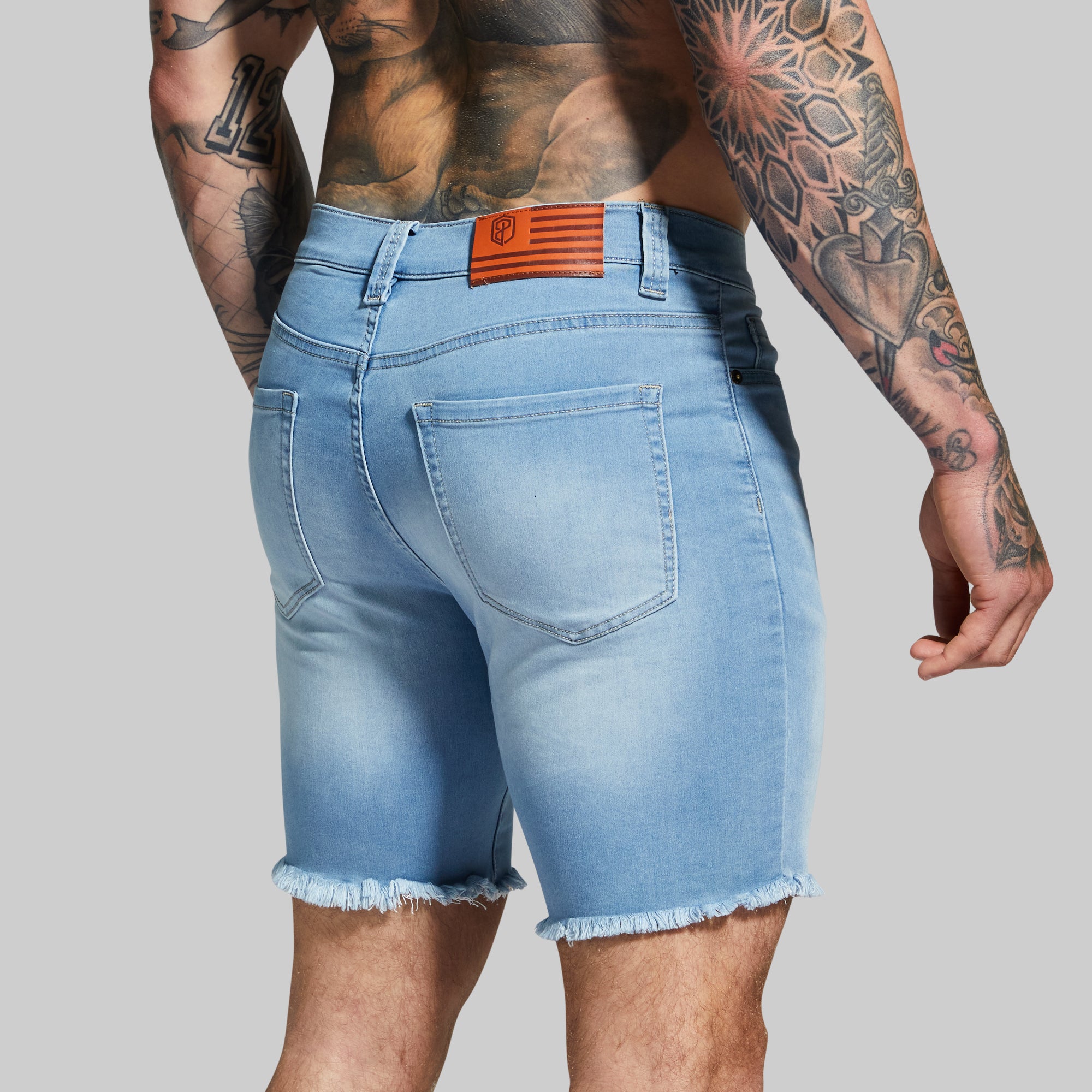 Stretchy Denim Shorts for Women - Light Wash Jorts with Comfortable Flex Fabric | Perfect for Casual Wear, Summer Outfits, and Beach Vacations