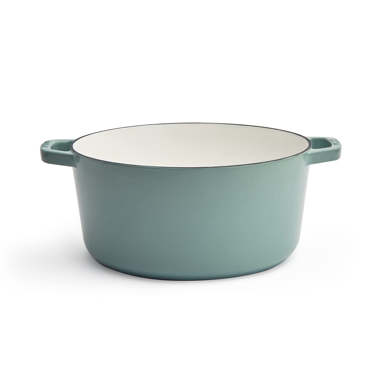 Premium 5.5-Quart Enameled Cast Iron Dutch Oven with Lid - Kana Milo Casserole Pot | Durable Enamel Coating Inside & Out | Oven & Dishwasher Safe | Eucalyptus Green with Gold Knob | Perfect for Braising, Stewing & Baking Bread